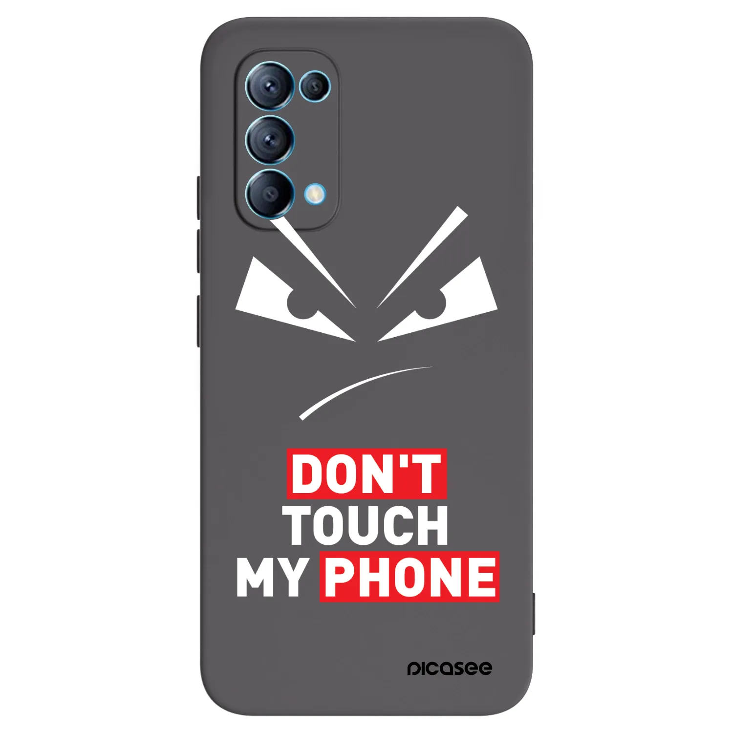 Picasee husă neagră din silicon pentru OPPO Reno 5 5G - Evil Eye - Transparent