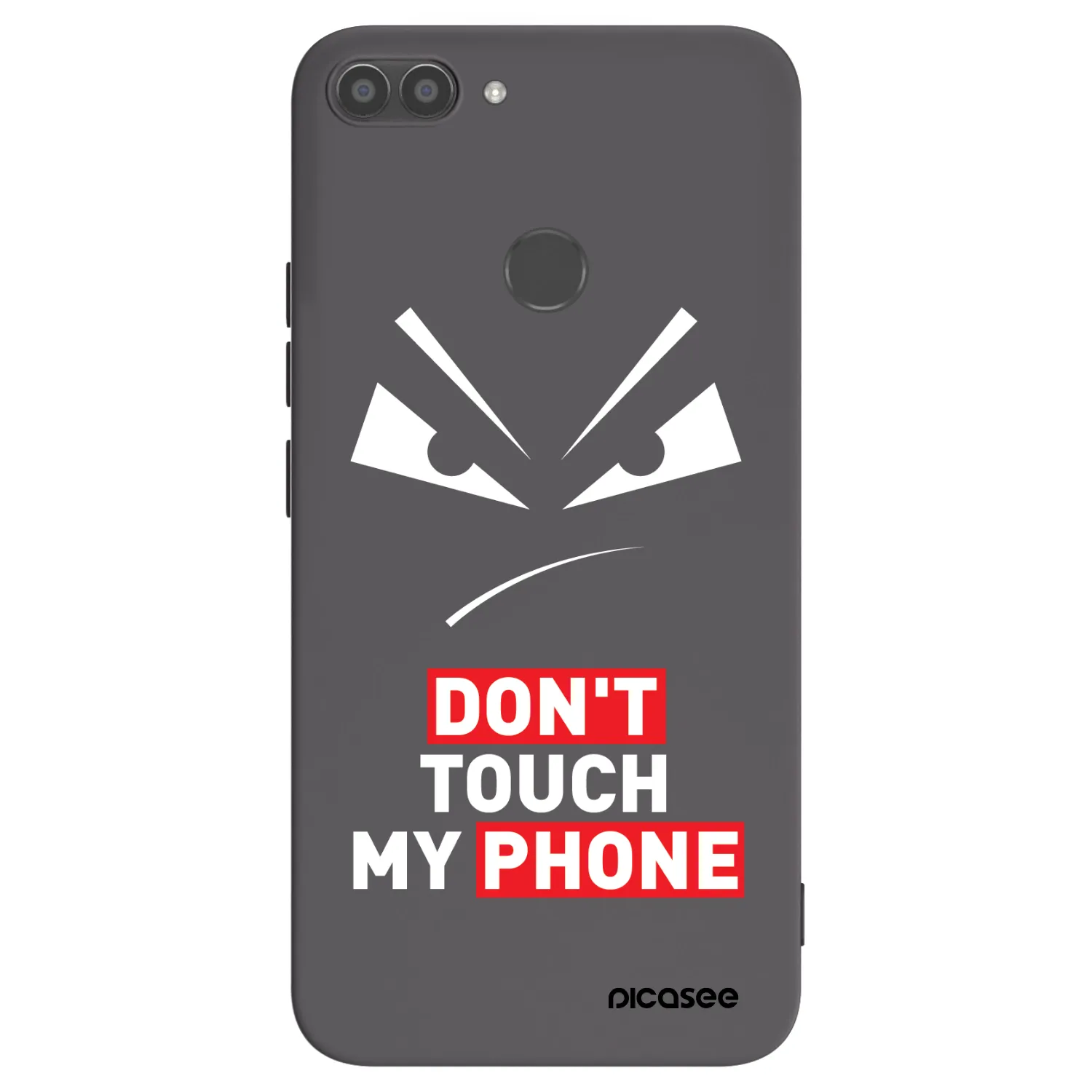 Picasee husă neagră din silicon pentru Huawei P Smart - Evil Eye - Transparent
