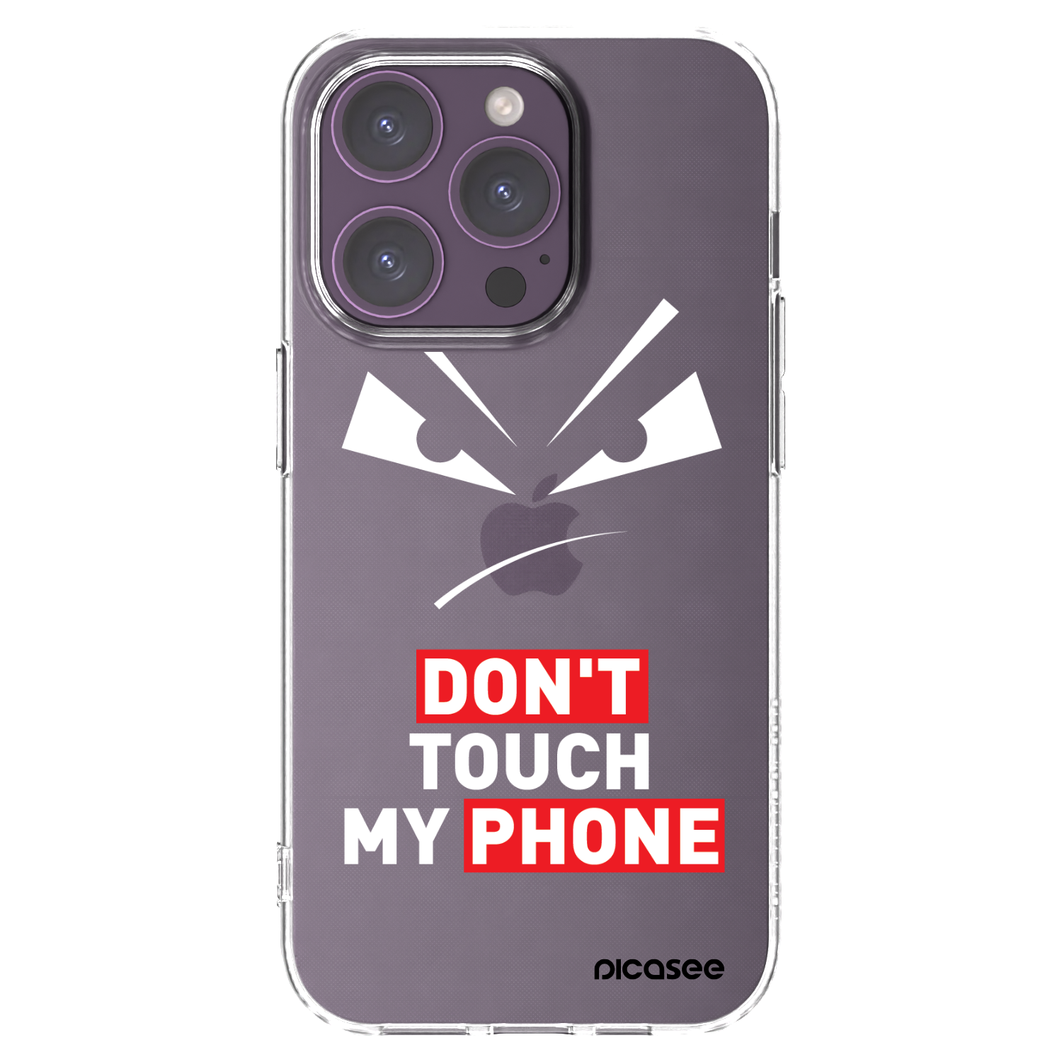 Picasee husă transparentă din silicon pentru Apple iPhone 14 Pro - Evil Eye - Transparent