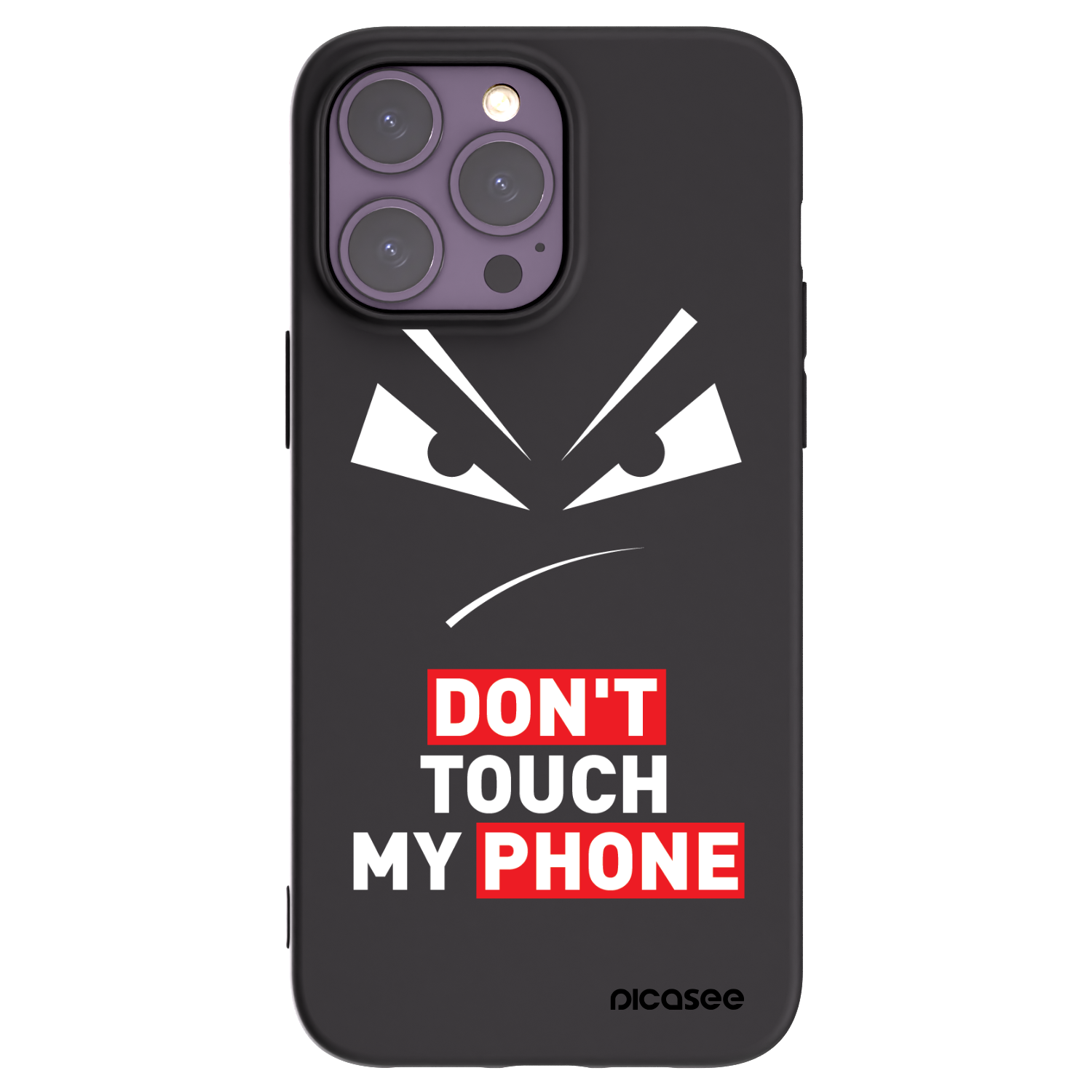 Picasee husă neagră din silicon pentru Apple iPhone 14 Pro Max - Evil Eye - Transparent