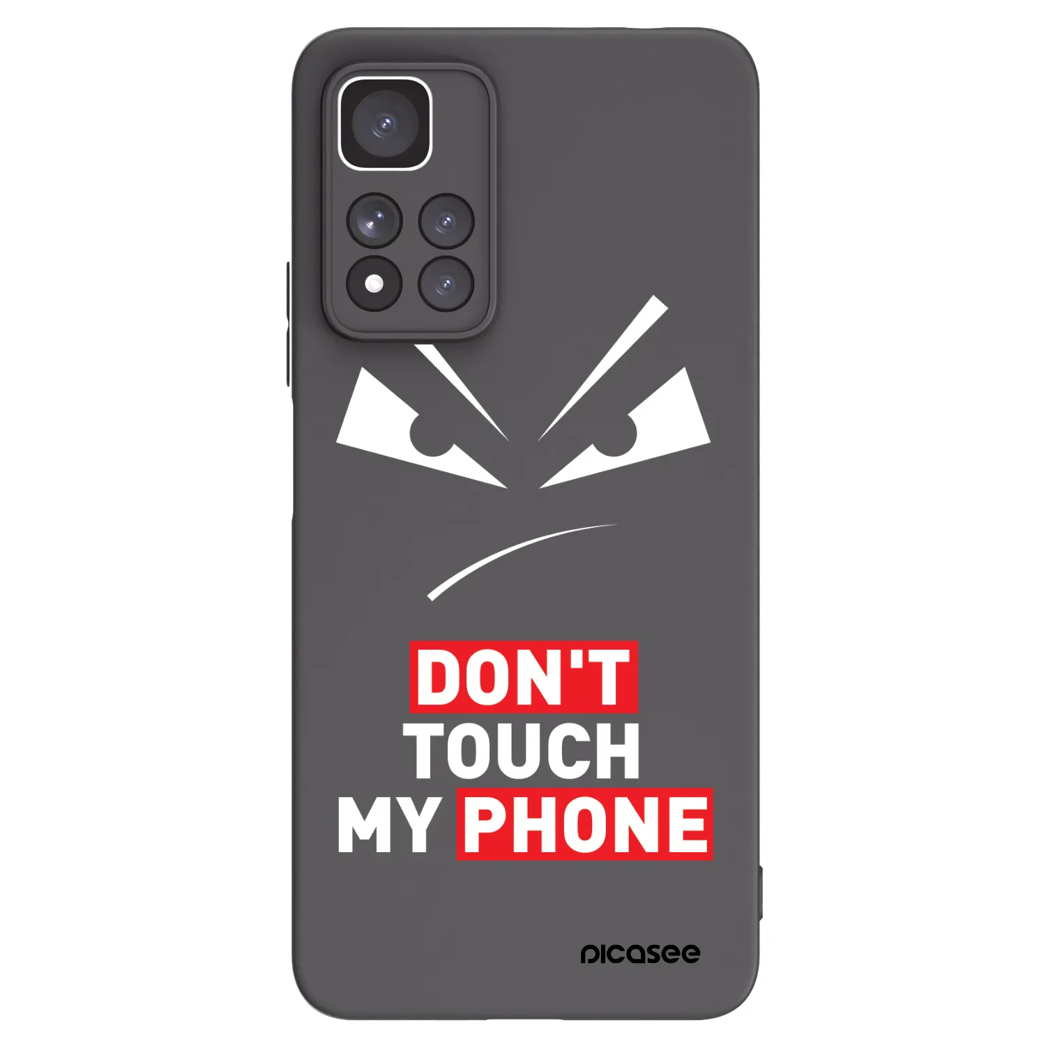 Picasee husă neagră din silicon pentru Xiaomi Redmi Note 11 Pro+ 5G - Evil Eye - Transparent