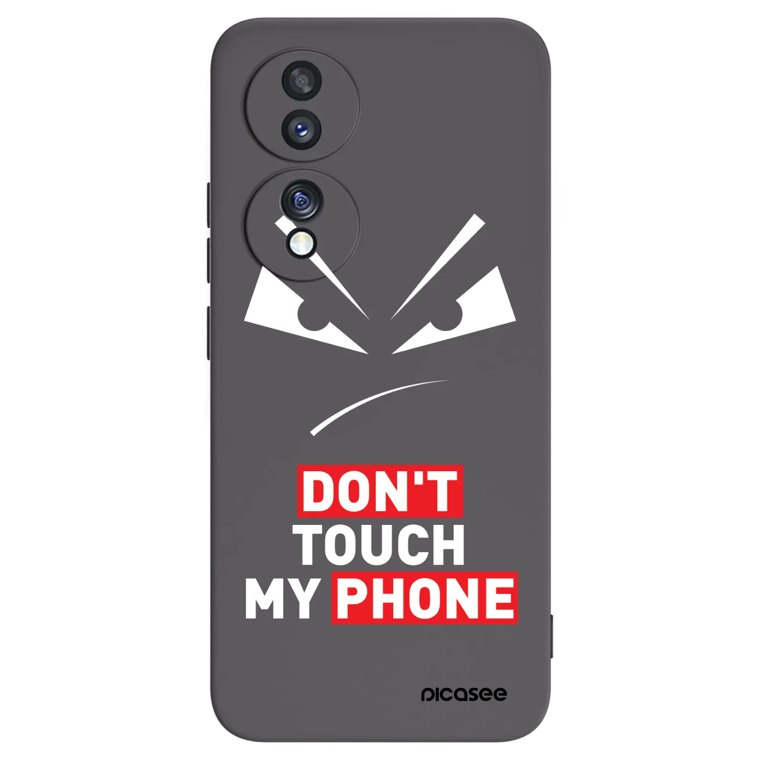 Picasee husă neagră din silicon pentru Honor 70 - Evil Eye - Transparent