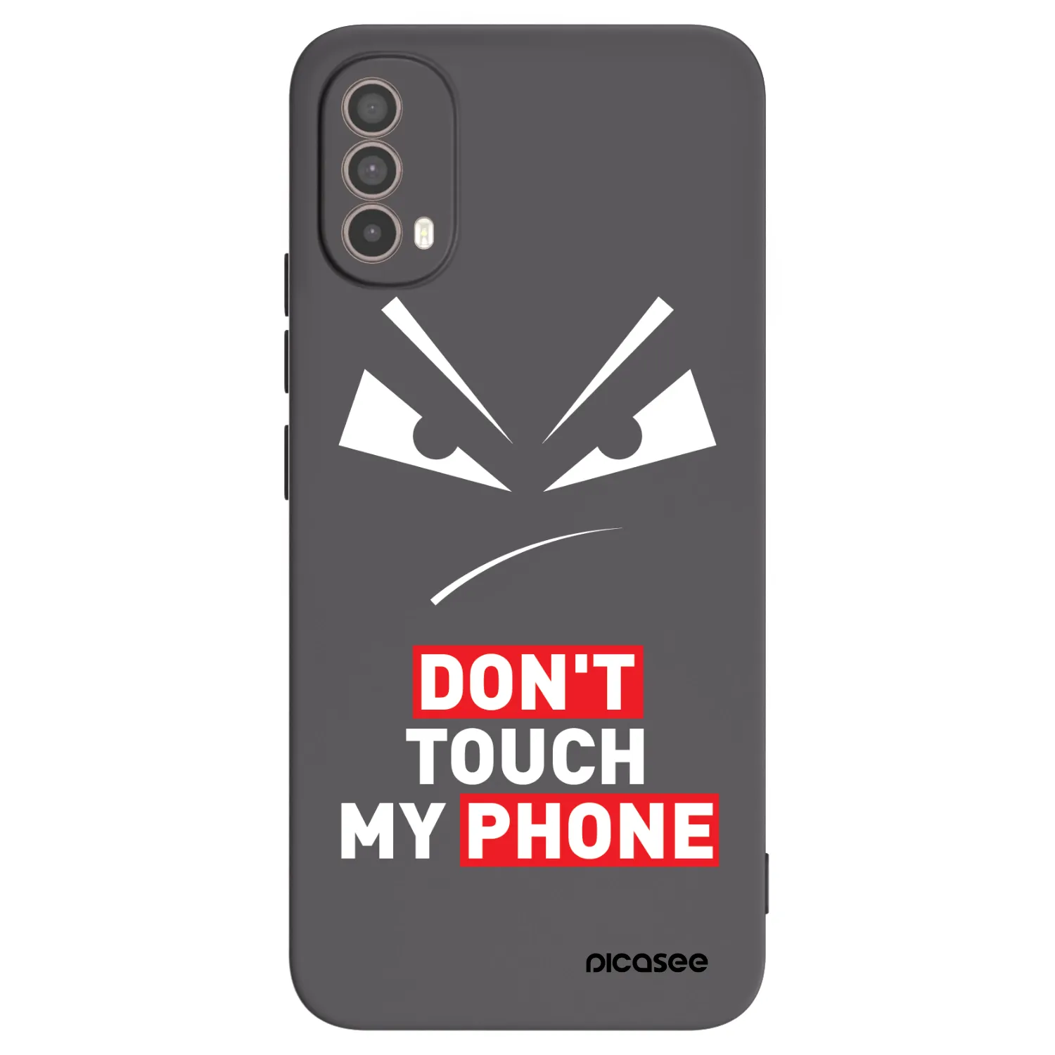 Picasee husă neagră din silicon pentru Motorola Moto E40 - Evil Eye - Transparent
