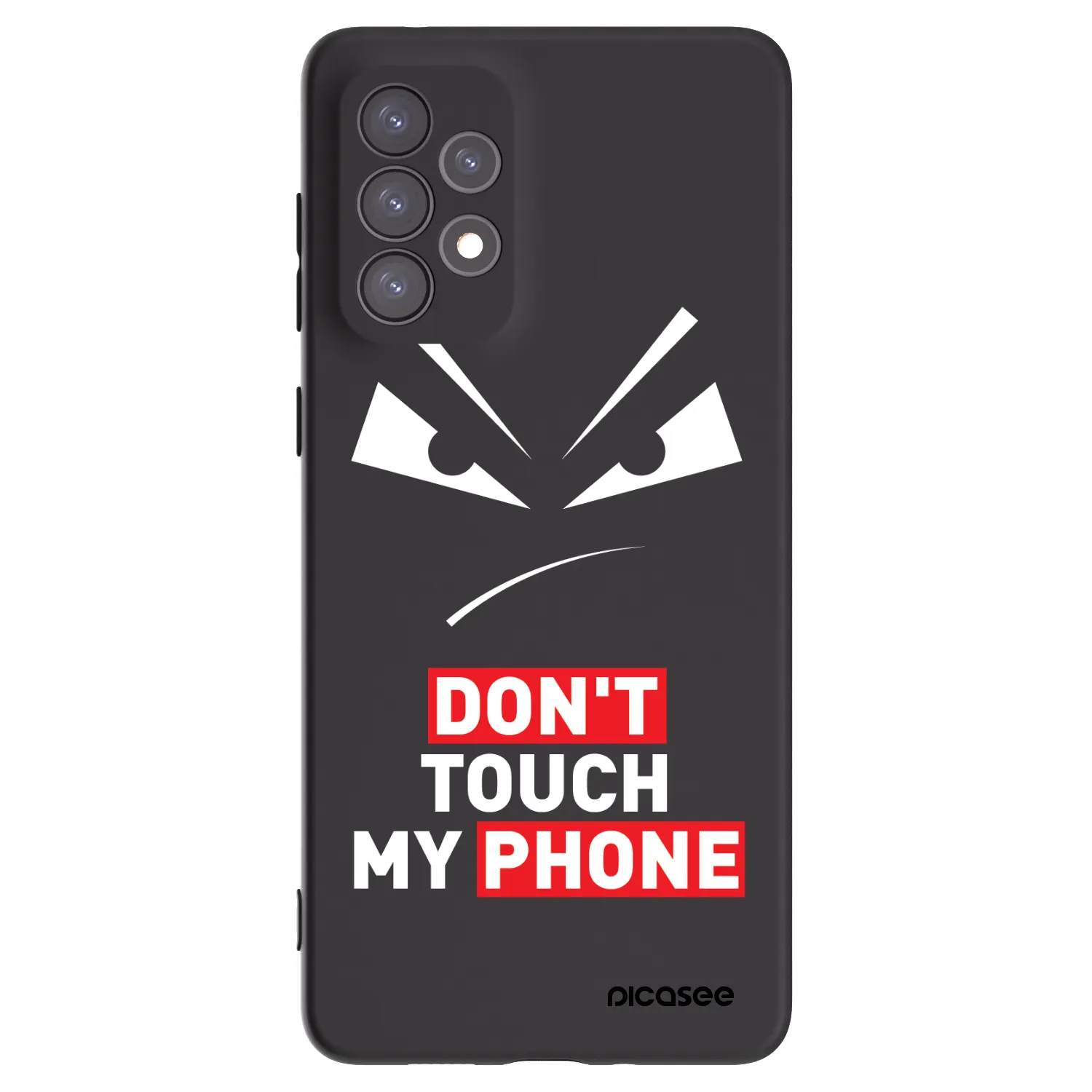 Picasee husă neagră din silicon pentru Samsung Galaxy A73 5G - Evil Eye - Transparent