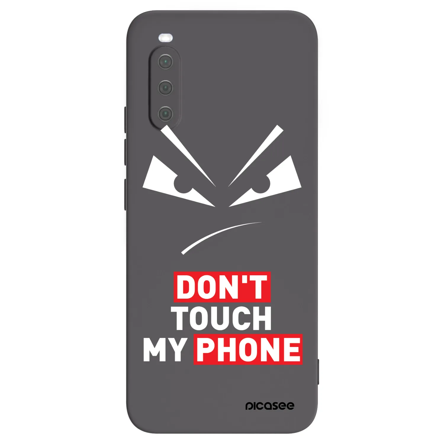 Picasee husă neagră din silicon pentru Sony Xperia 10 III - Evil Eye - Transparent