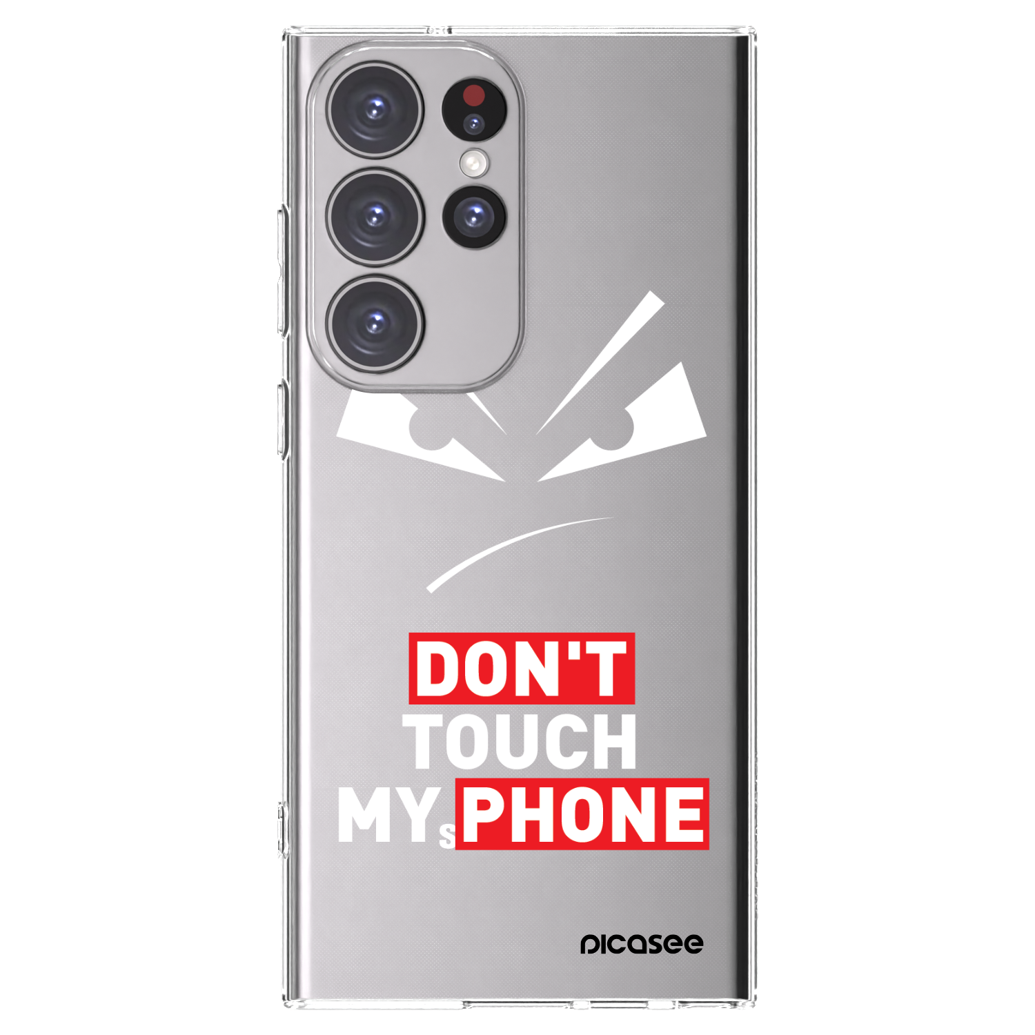 Picasee husă transparentă din silicon pentru Samsung Galaxy S23 Ultra 5G - Evil Eye - Transparent