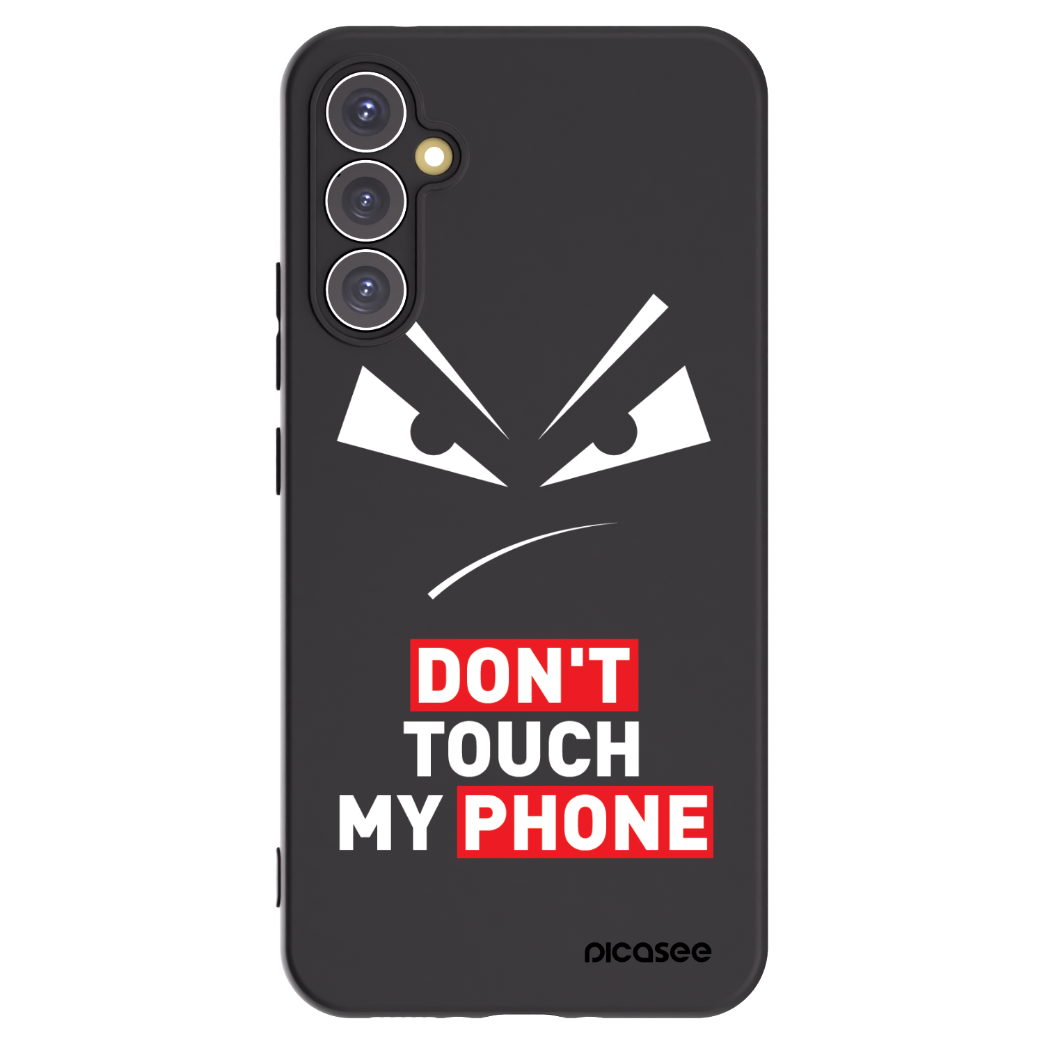 Picasee husă neagră din silicon pentru Samsung Galaxy A34 5G A346B - Evil Eye - Transparent