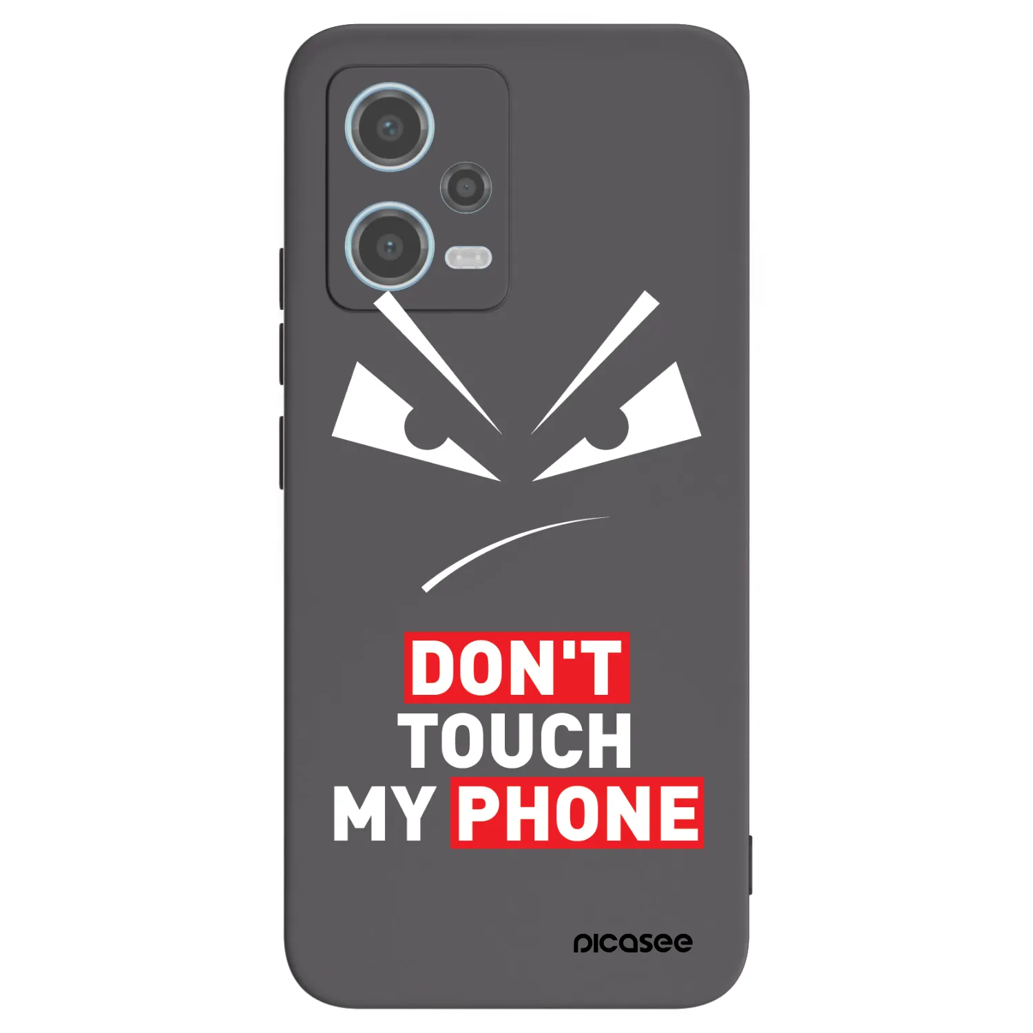 Picasee husă neagră din silicon pentru Xiaomi Redmi Note 12 5G - Evil Eye - Transparent