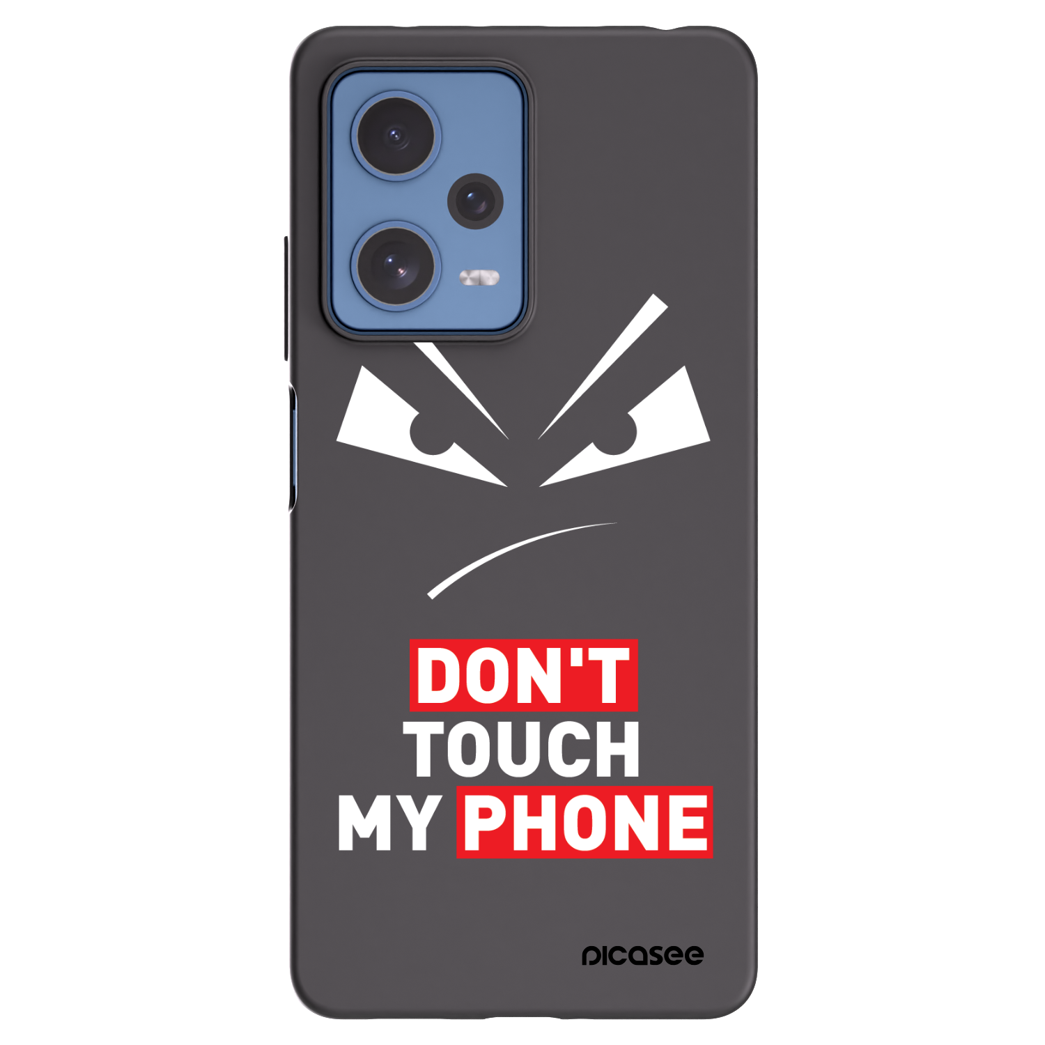 Picasee husă neagră din silicon pentru Xiaomi Redmi Note 12 Pro 5G - Evil Eye - Transparent