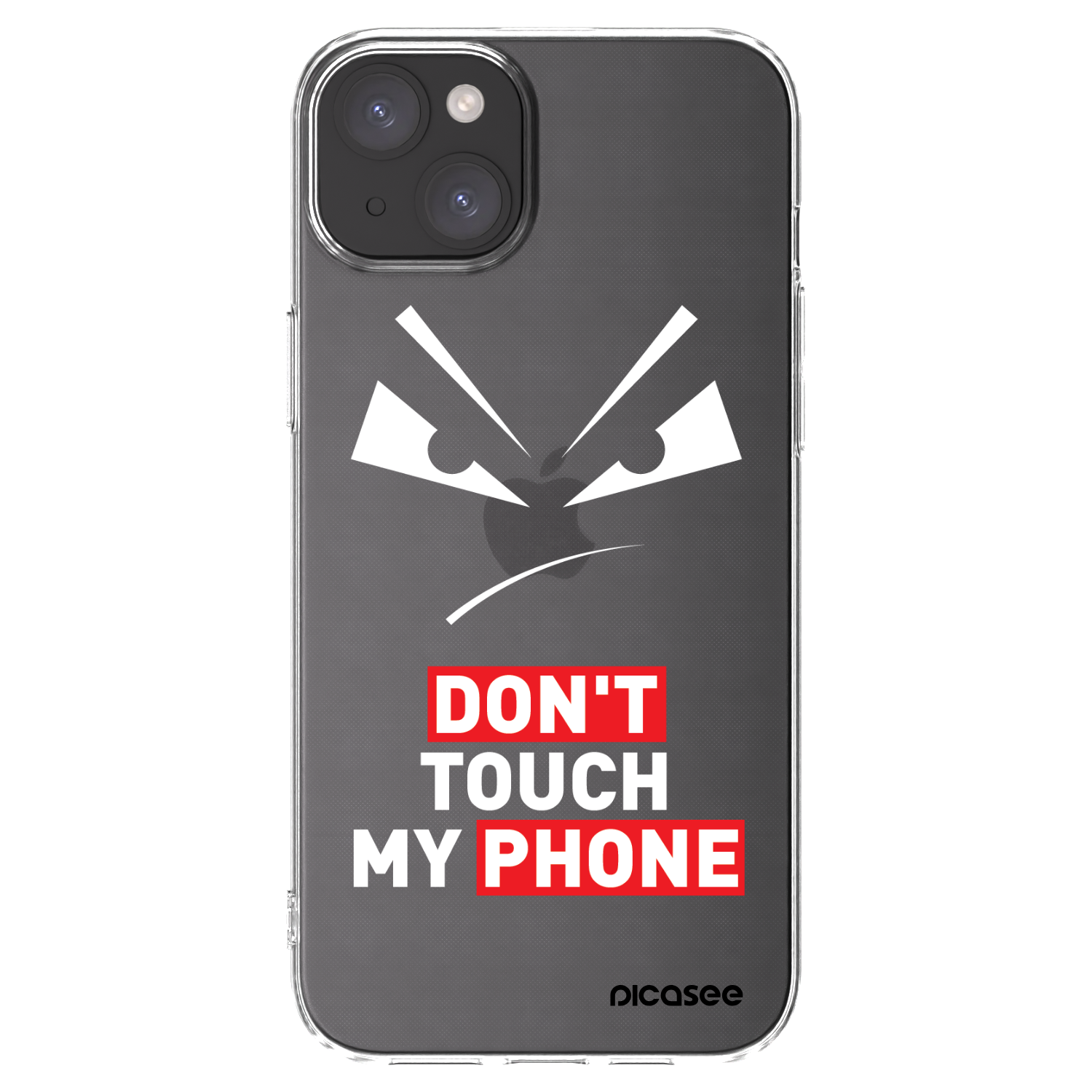 Picasee husă transparentă din silicon pentru Apple iPhone 15 Plus - Evil Eye - Transparent