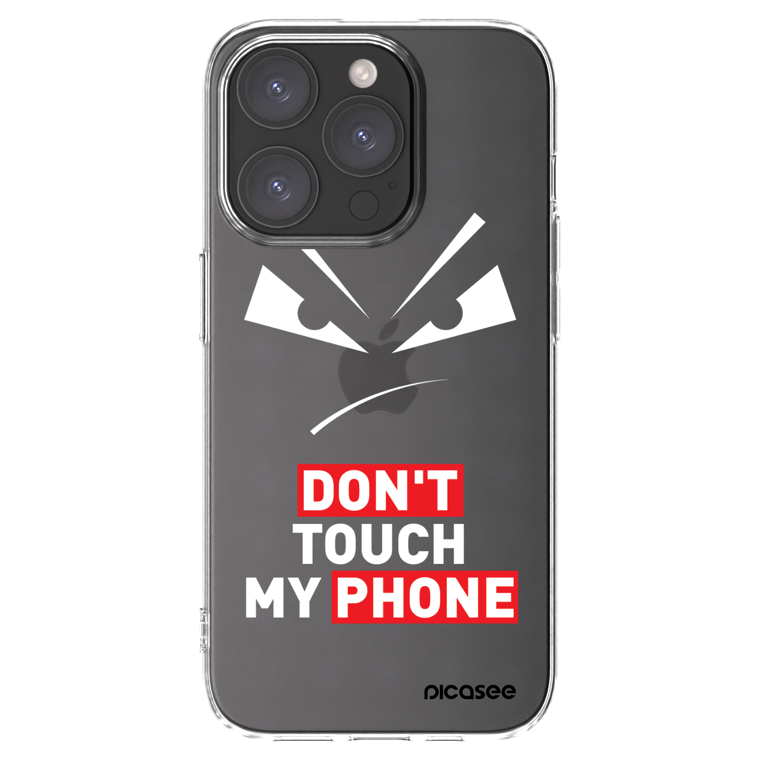 Picasee husă transparentă din silicon pentru Apple iPhone 15 Pro - Evil Eye - Transparent