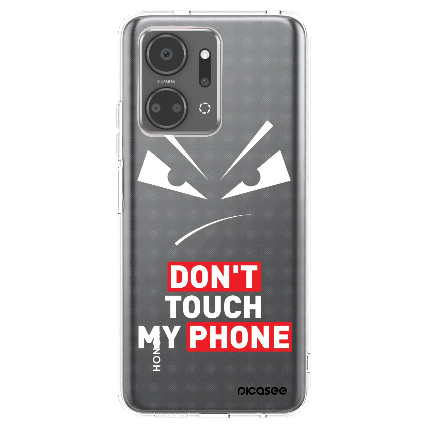 Picasee husă transparentă din silicon pentru Honor X7a - Evil Eye - Transparent