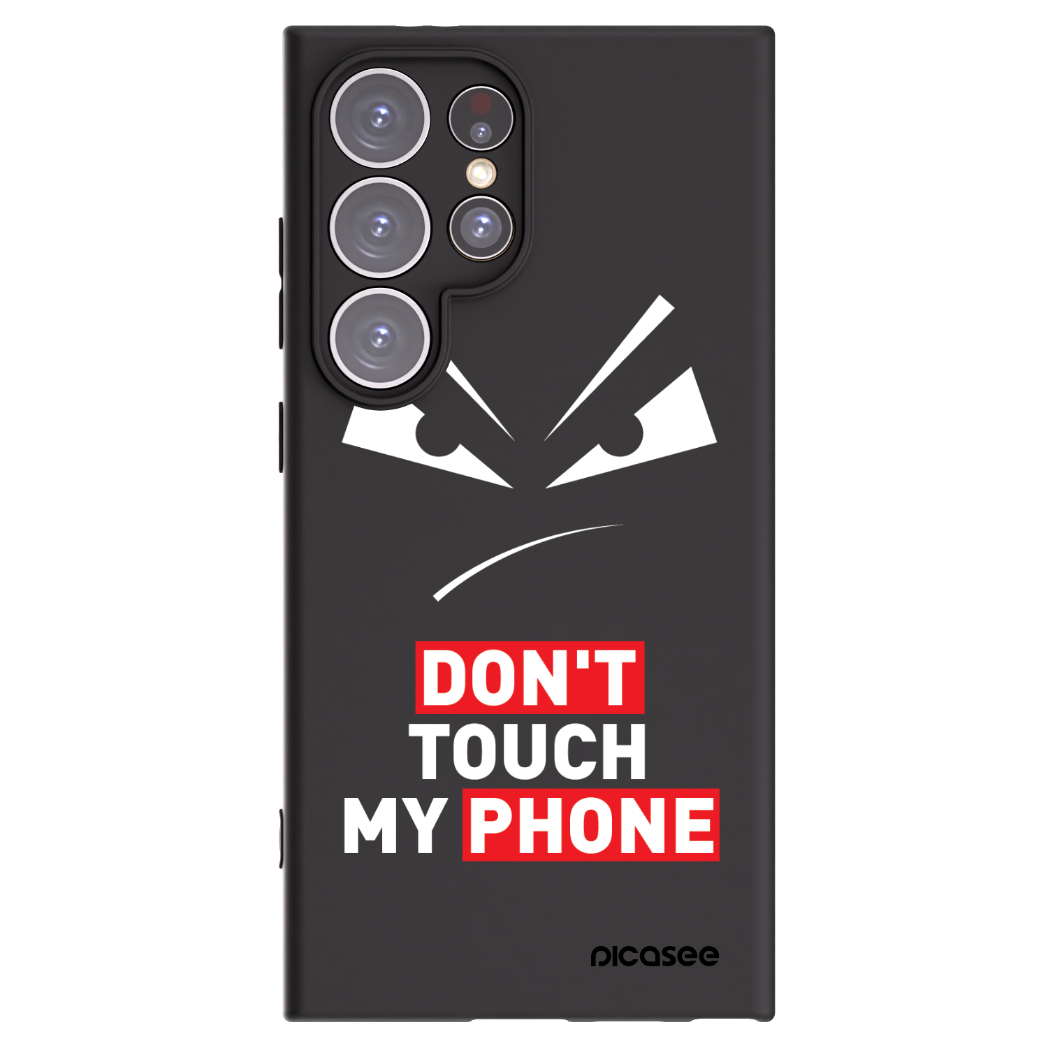 Picasee husă neagră din silicon pentru Samsung Galaxy S24 Ultra S928B 5G - Evil Eye - Transparent