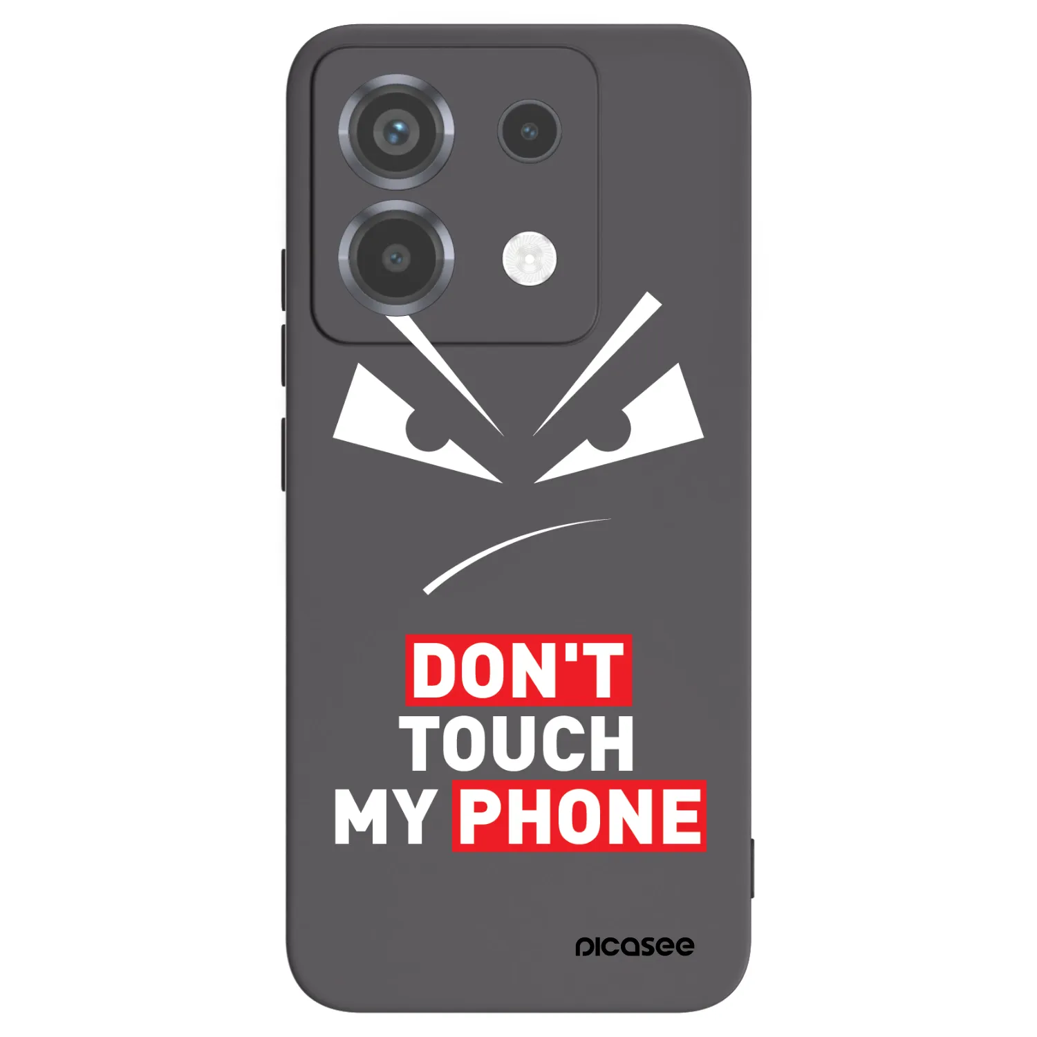 Picasee husă neagră din silicon pentru Xiaomi Poco X6 - Evil Eye - Transparent