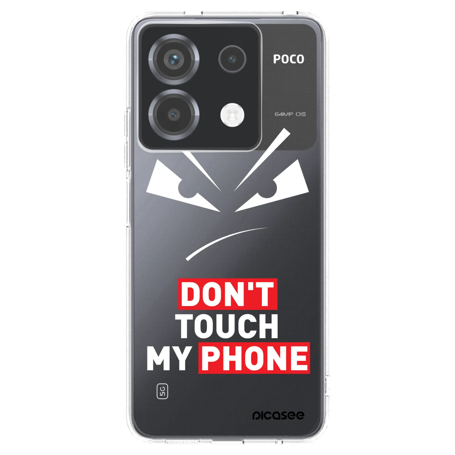 Picasee husă transparentă din silicon pentru Xiaomi Poco X6 - Evil Eye - Transparent