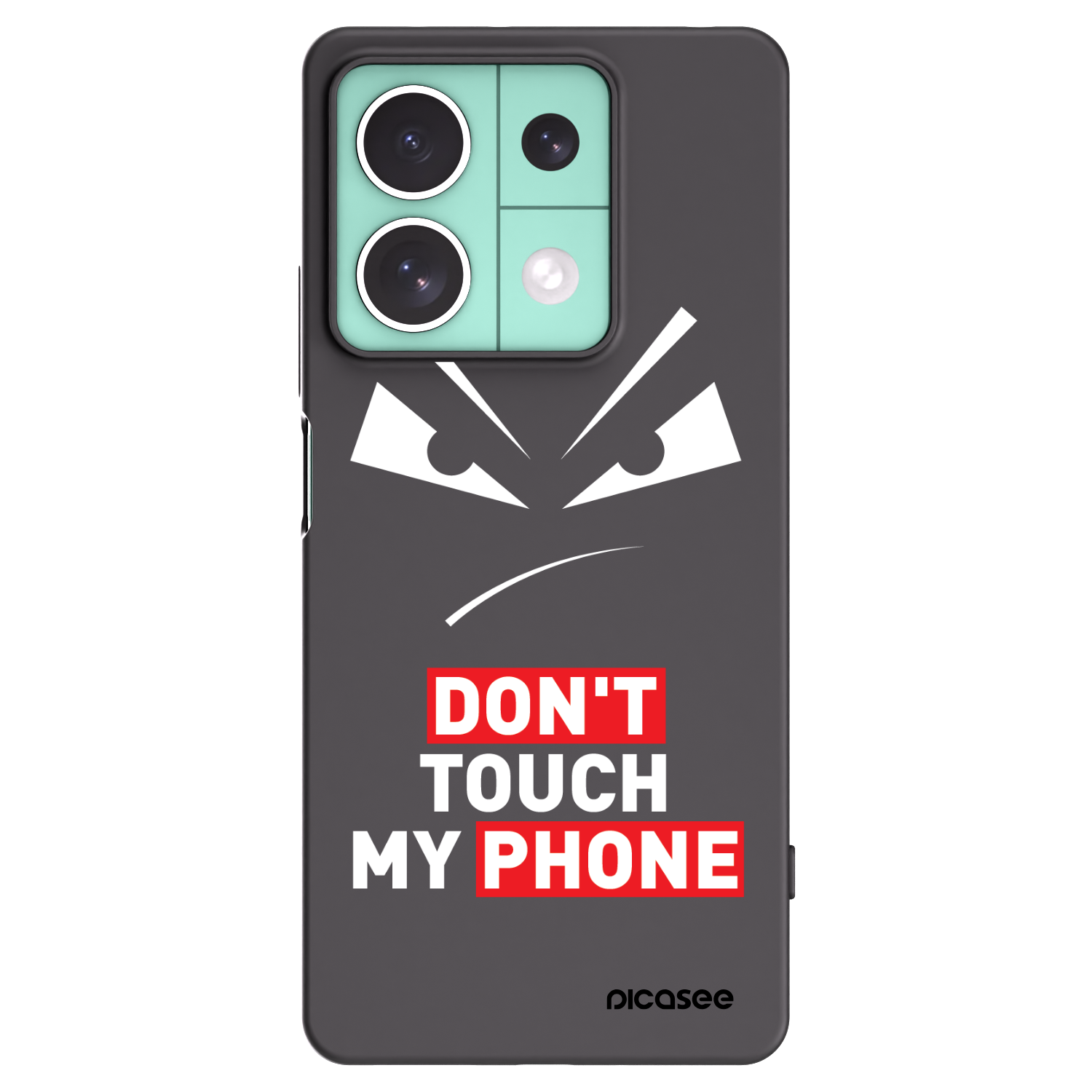 Picasee husă neagră din silicon pentru Xiaomi Redmi Note 13 5G - Evil Eye - Transparent