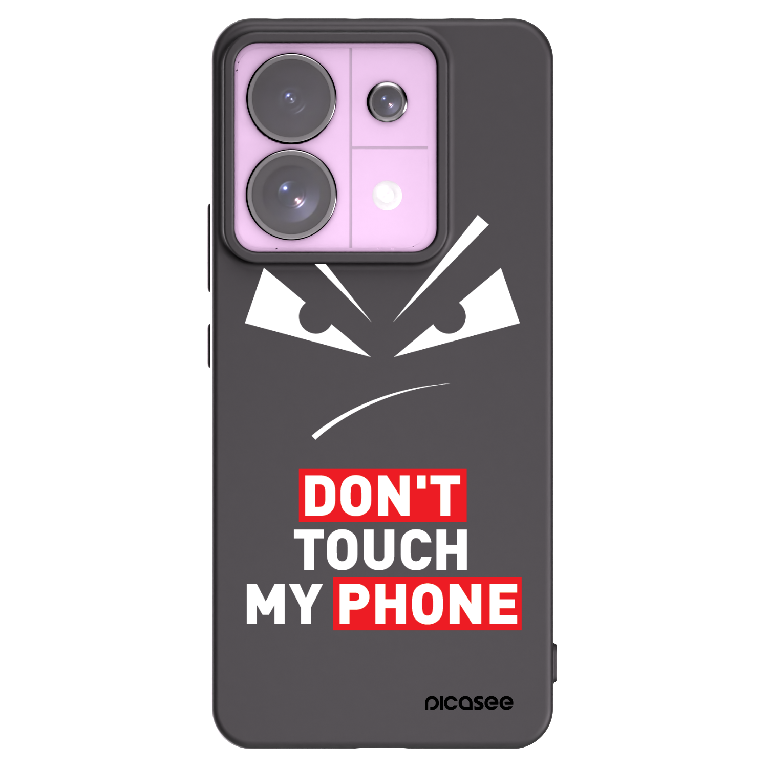 Picasee husă neagră din silicon pentru Xiaomi Redmi Note 13 Pro 5G - Evil Eye - Transparent