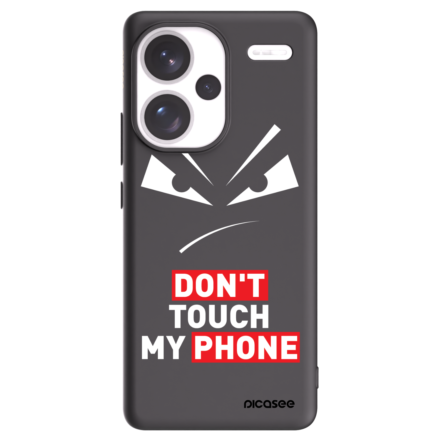 Picasee husă neagră din silicon pentru Xiaomi Redmi Note 13 Pro+ 5G - Evil Eye - Transparent