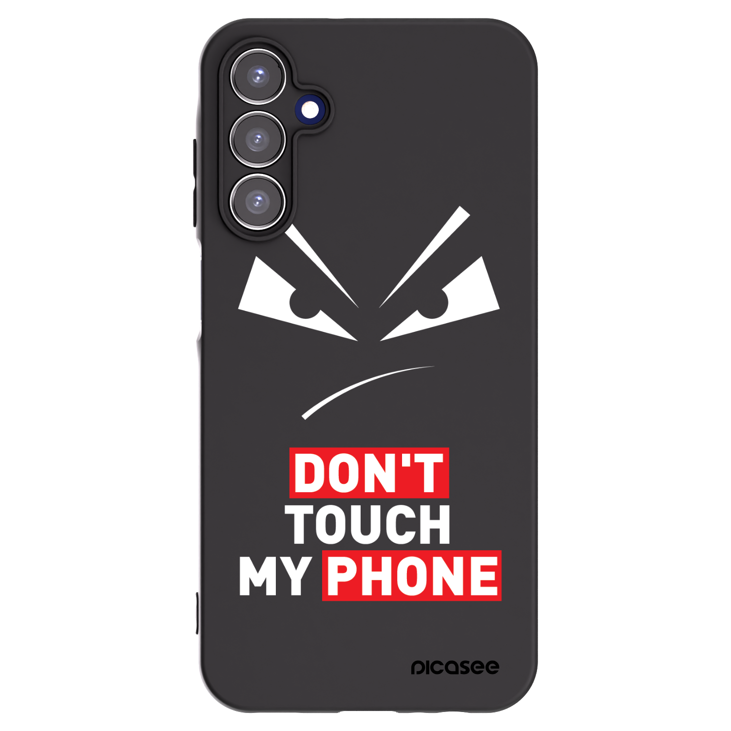 Picasee husă neagră din silicon pentru Samsung Galaxy A15 A155F 4G - Evil Eye - Transparent