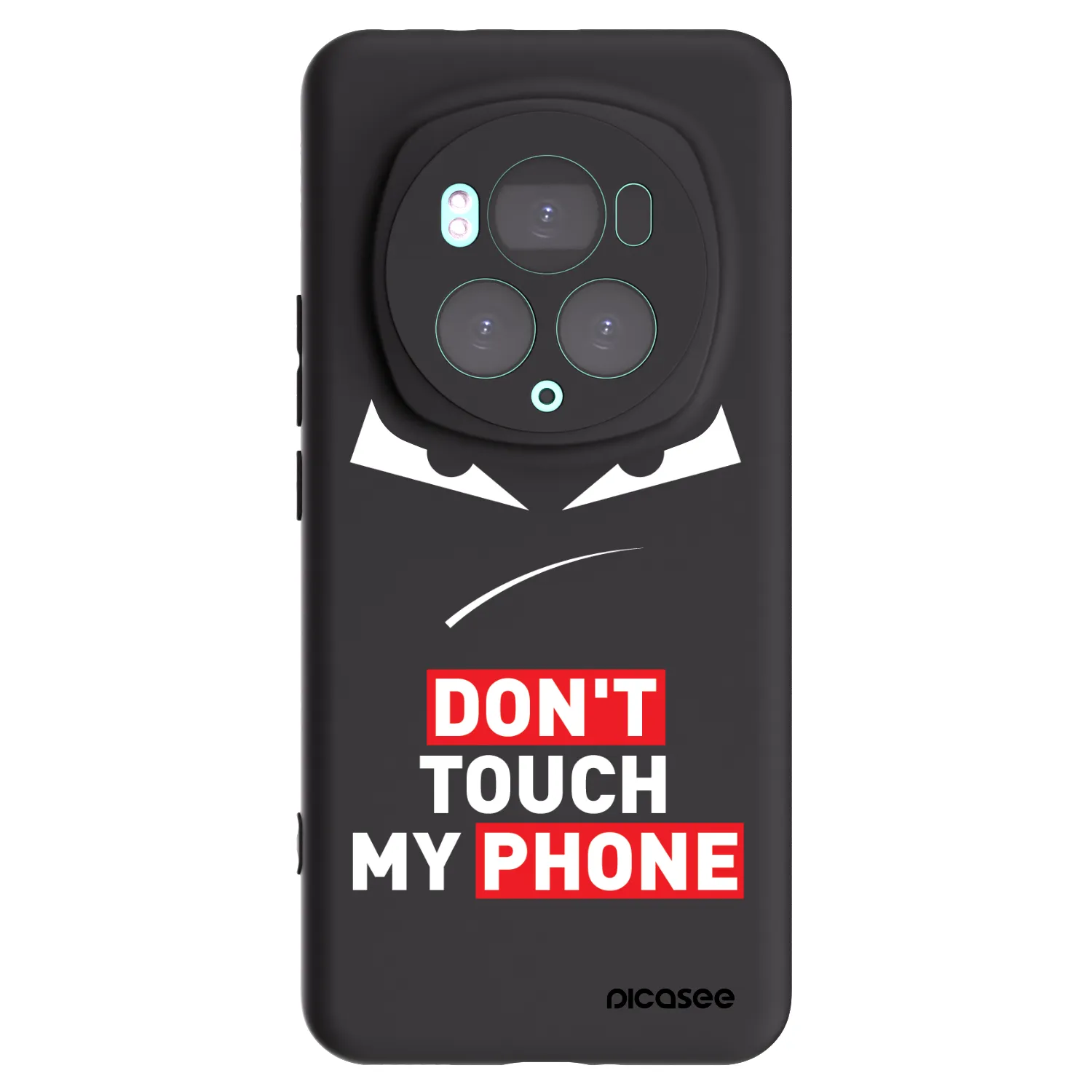 Picasee husă neagră din silicon pentru Honor Magic6 Pro - Evil Eye - Transparent