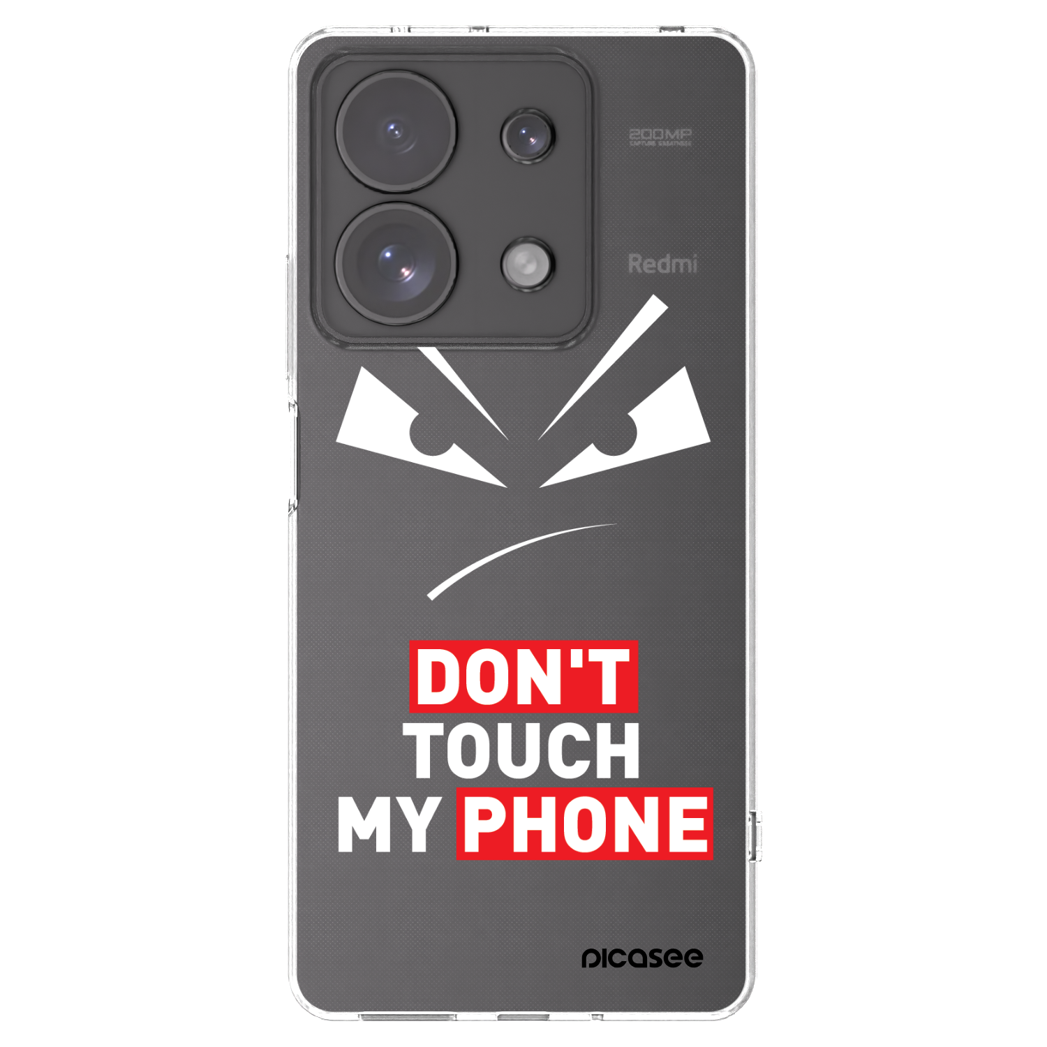 Picasee husă transparentă din silicon pentru Xiaomi Redmi Note 13 Pro 4G - Evil Eye - Transparent