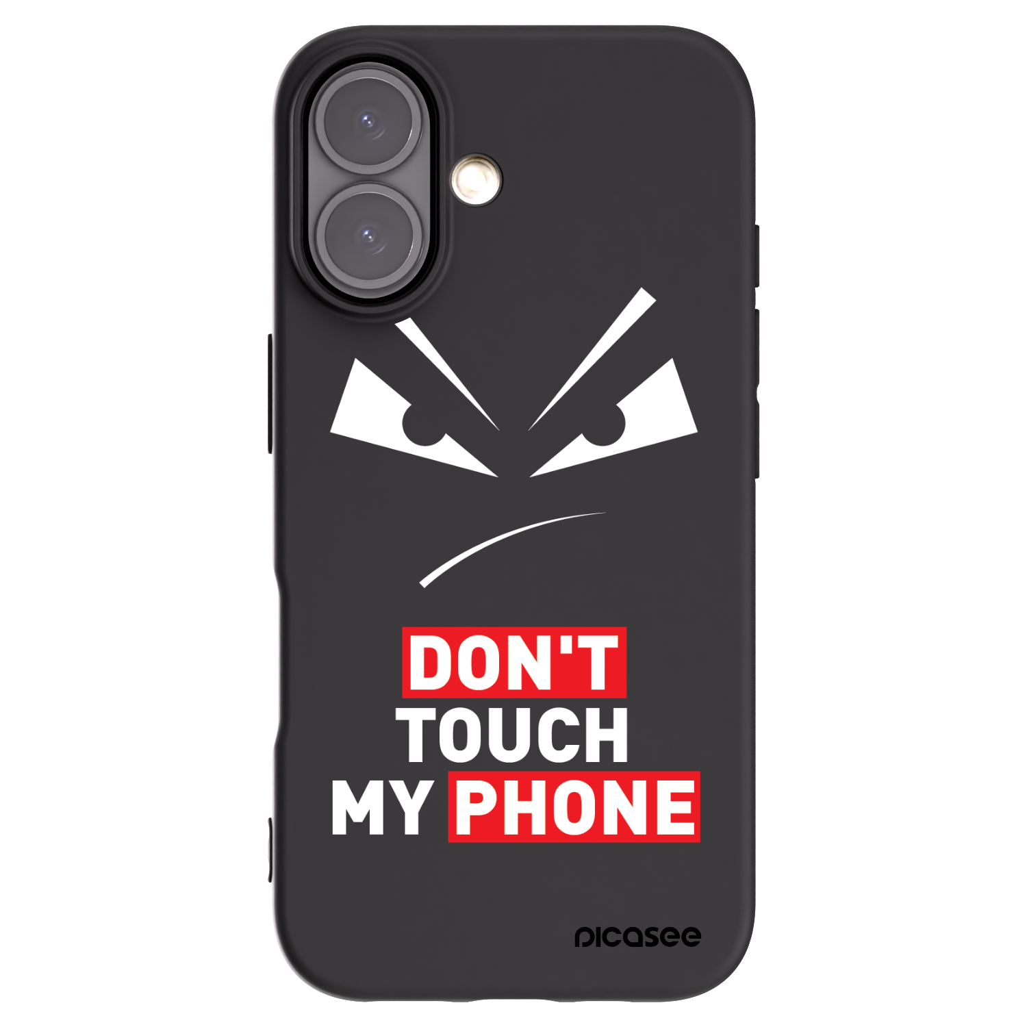 Picasee husă neagră din silicon pentru Apple iPhone 16 - Evil Eye - Transparent