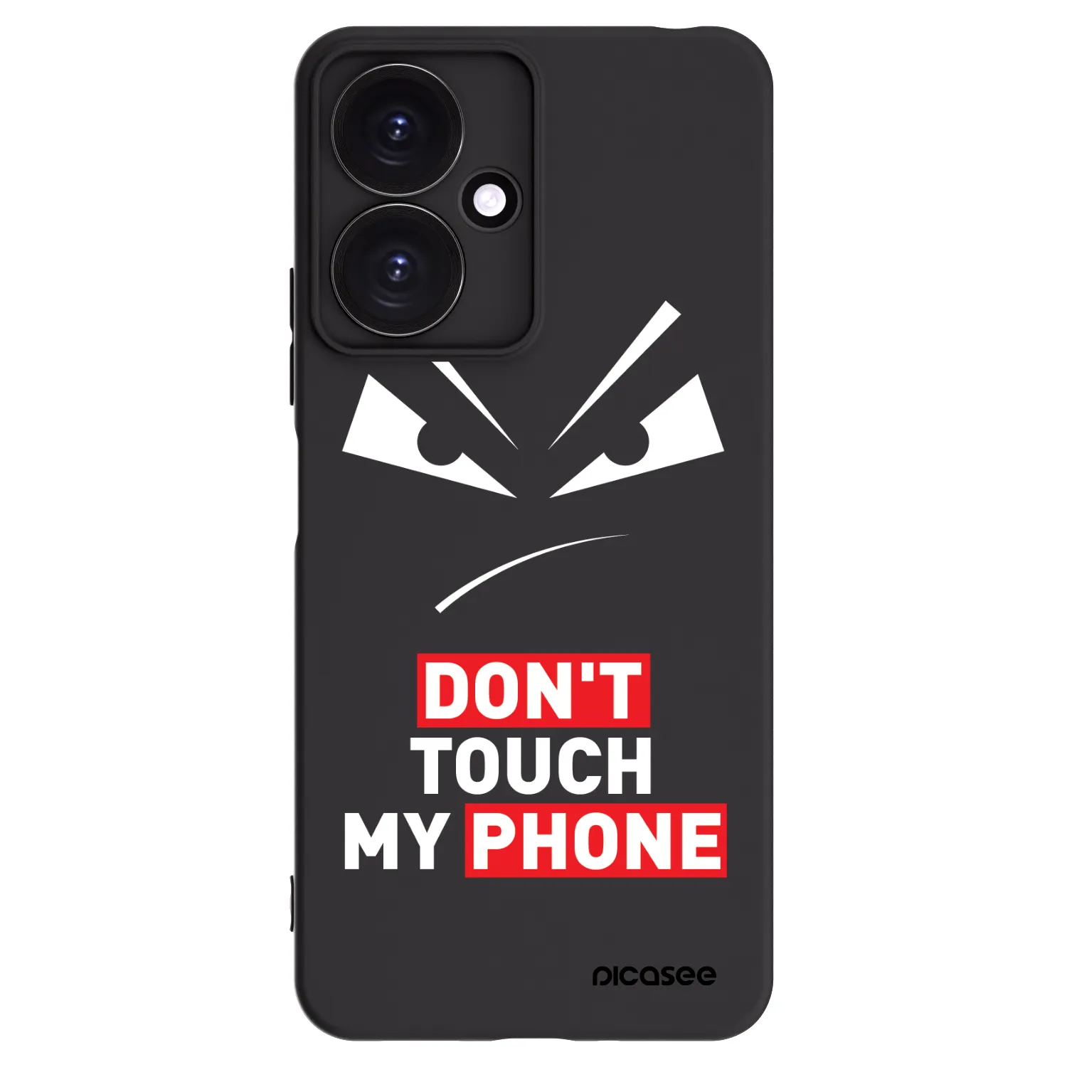 Picasee husă neagră din silicon pentru Xiaomi Redmi 13C 5G - Evil Eye - Transparent