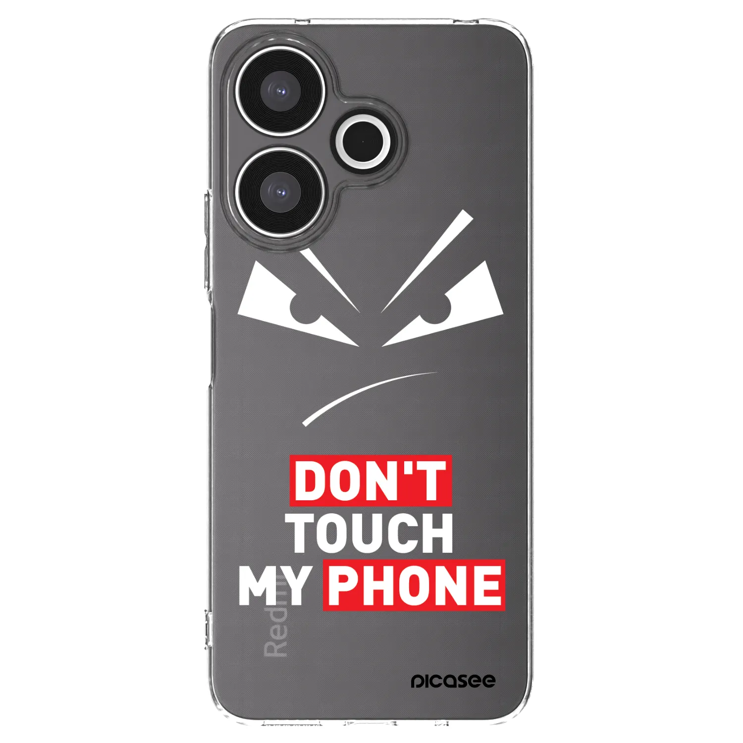 Picasee husă transparentă din silicon pentru Xiaomi Redmi 13 4G - Evil Eye - Transparent