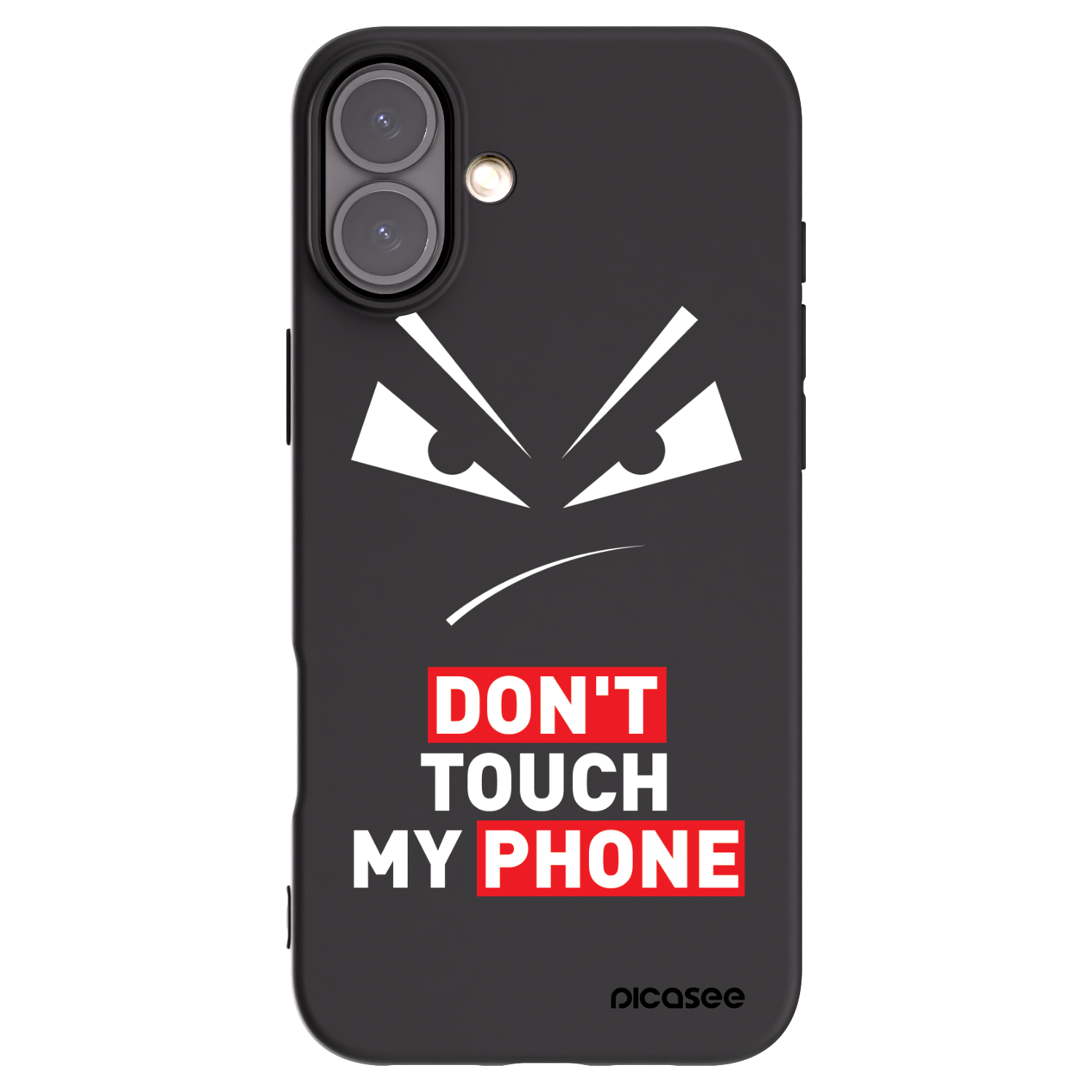 Picasee husă neagră din silicon pentru Apple iPhone 16 Plus - Evil Eye - Transparent