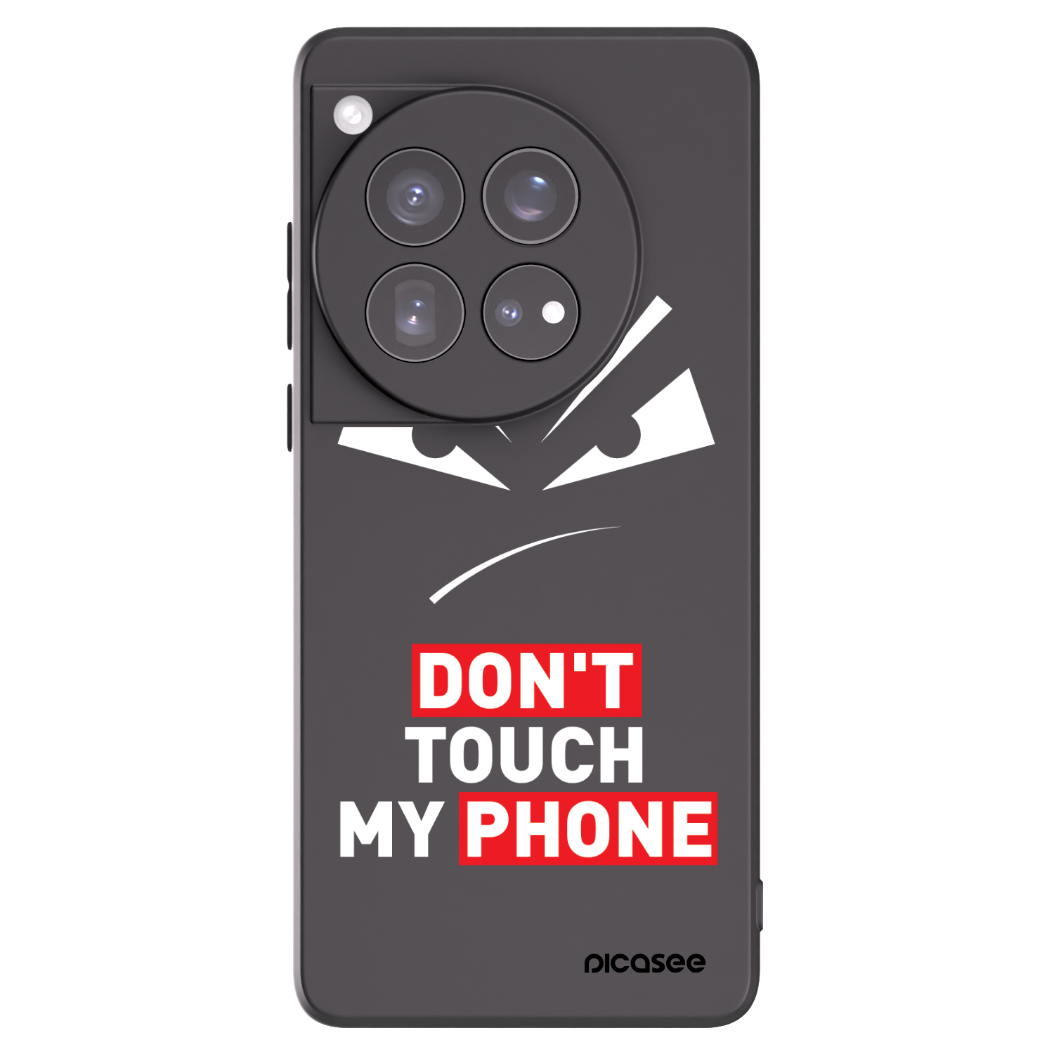 Picasee husă neagră din silicon pentru OnePlus 12 5G - Evil Eye - Transparent
