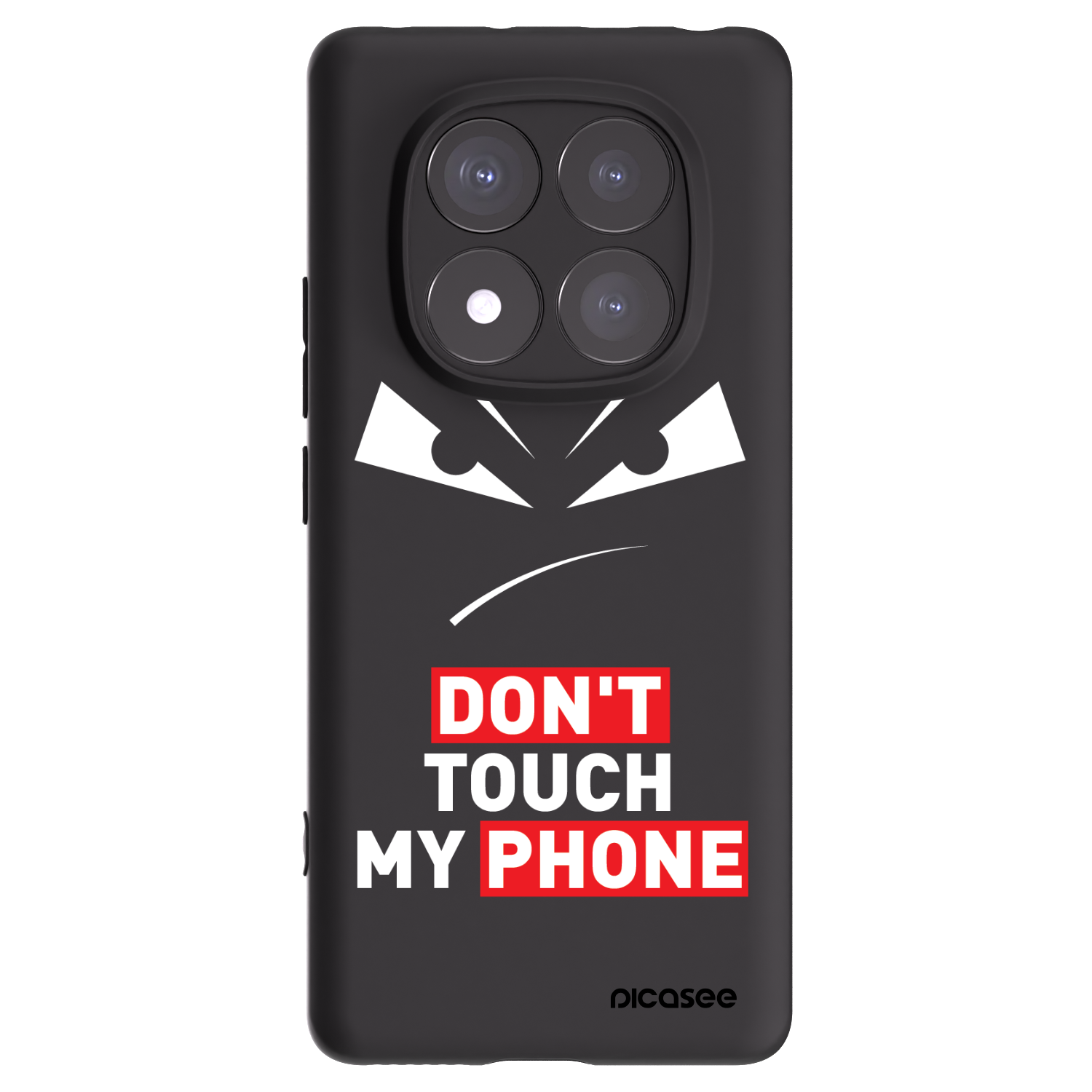 Picasee husă neagră din silicon pentru Xiaomi Redmi Note 14 Pro 5G - Evil Eye - Transparent