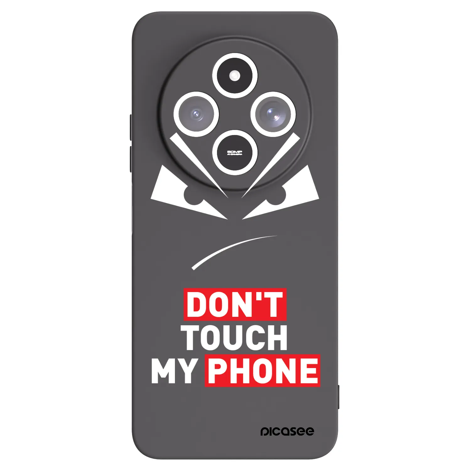 Picasee husă neagră din silicon pentru Xiaomi Redmi 14C - Evil Eye - Transparent