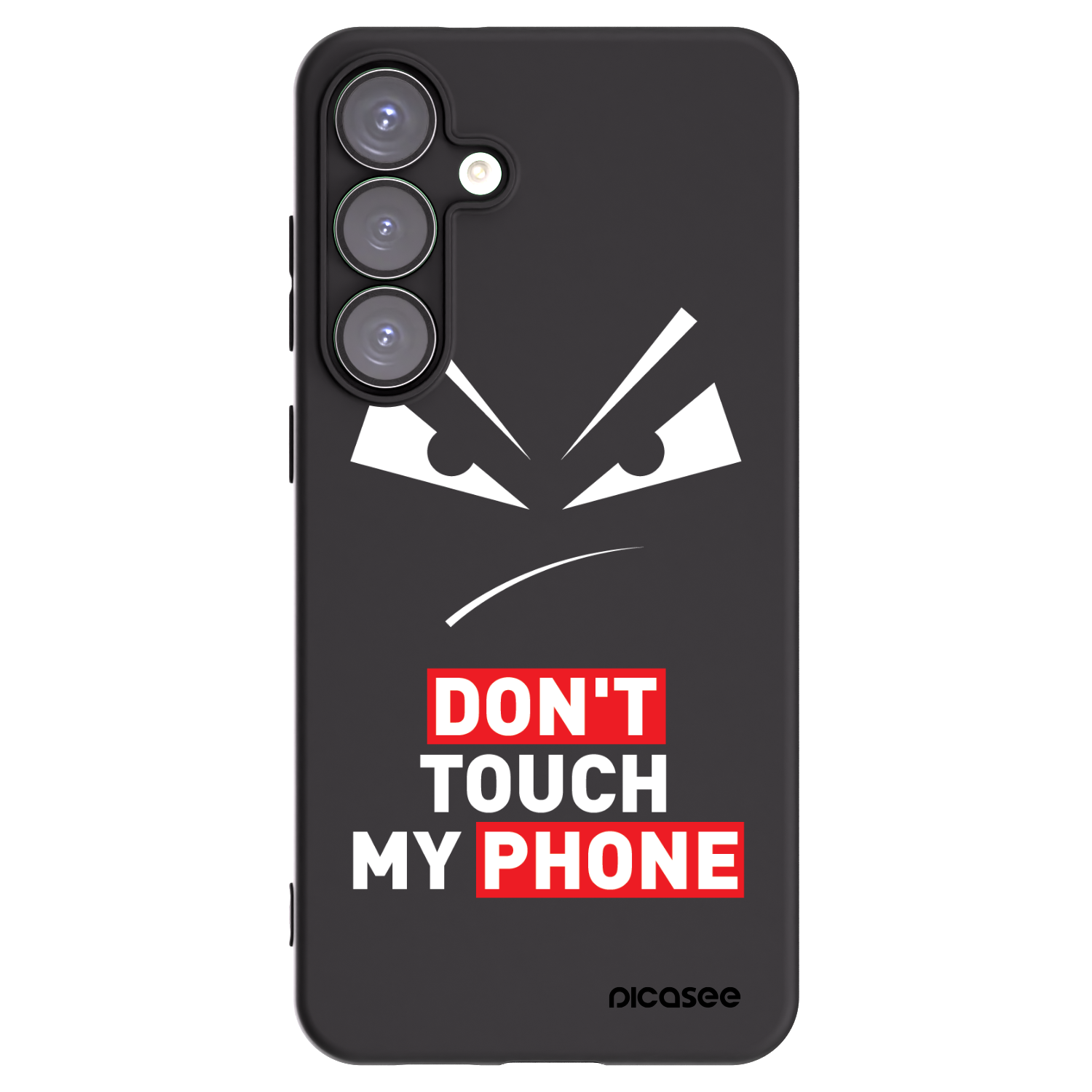 Picasee husă neagră din silicon pentru Samsung Galaxy S25+ 5G - Evil Eye - Transparent