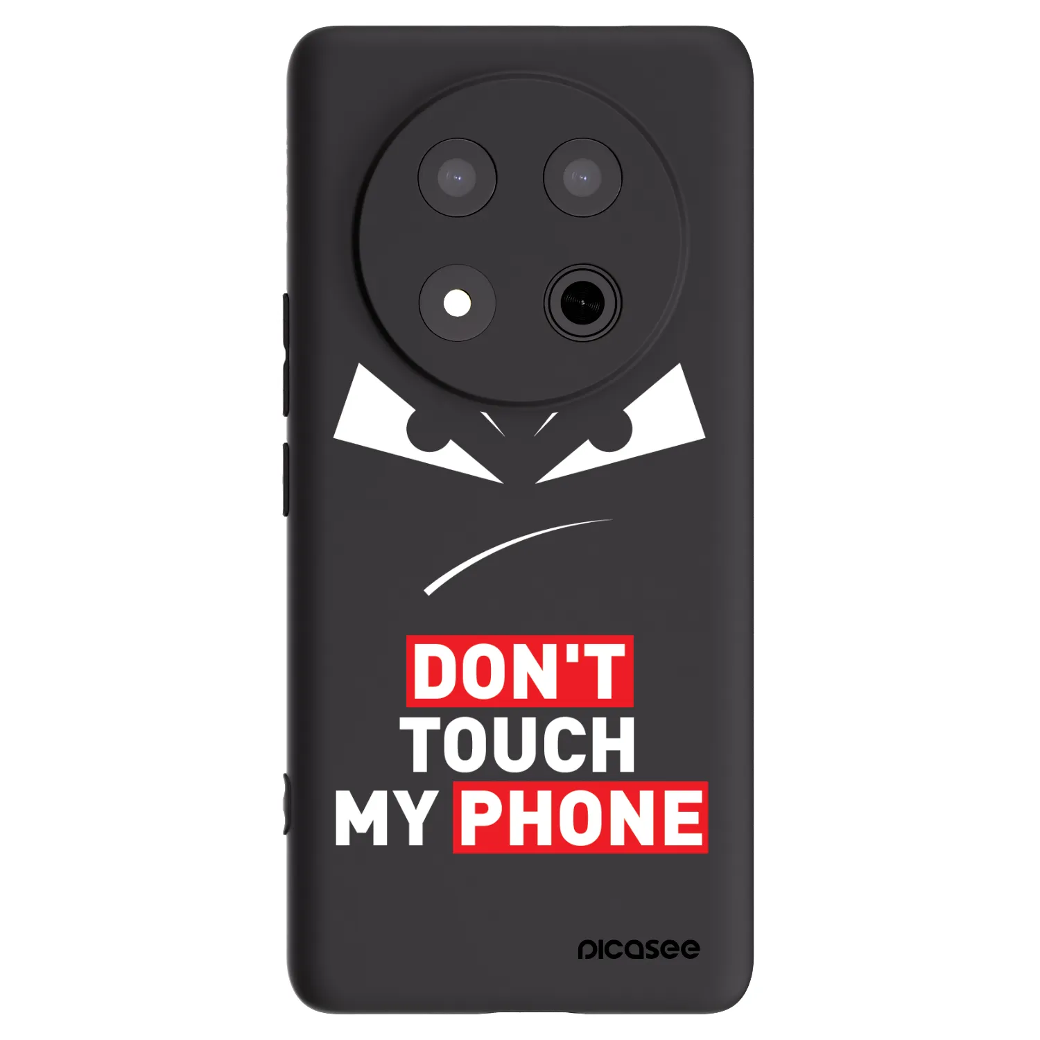 Picasee husă neagră din silicon pentru Honor Magic7 Lite 5G - Evil Eye - Transparent