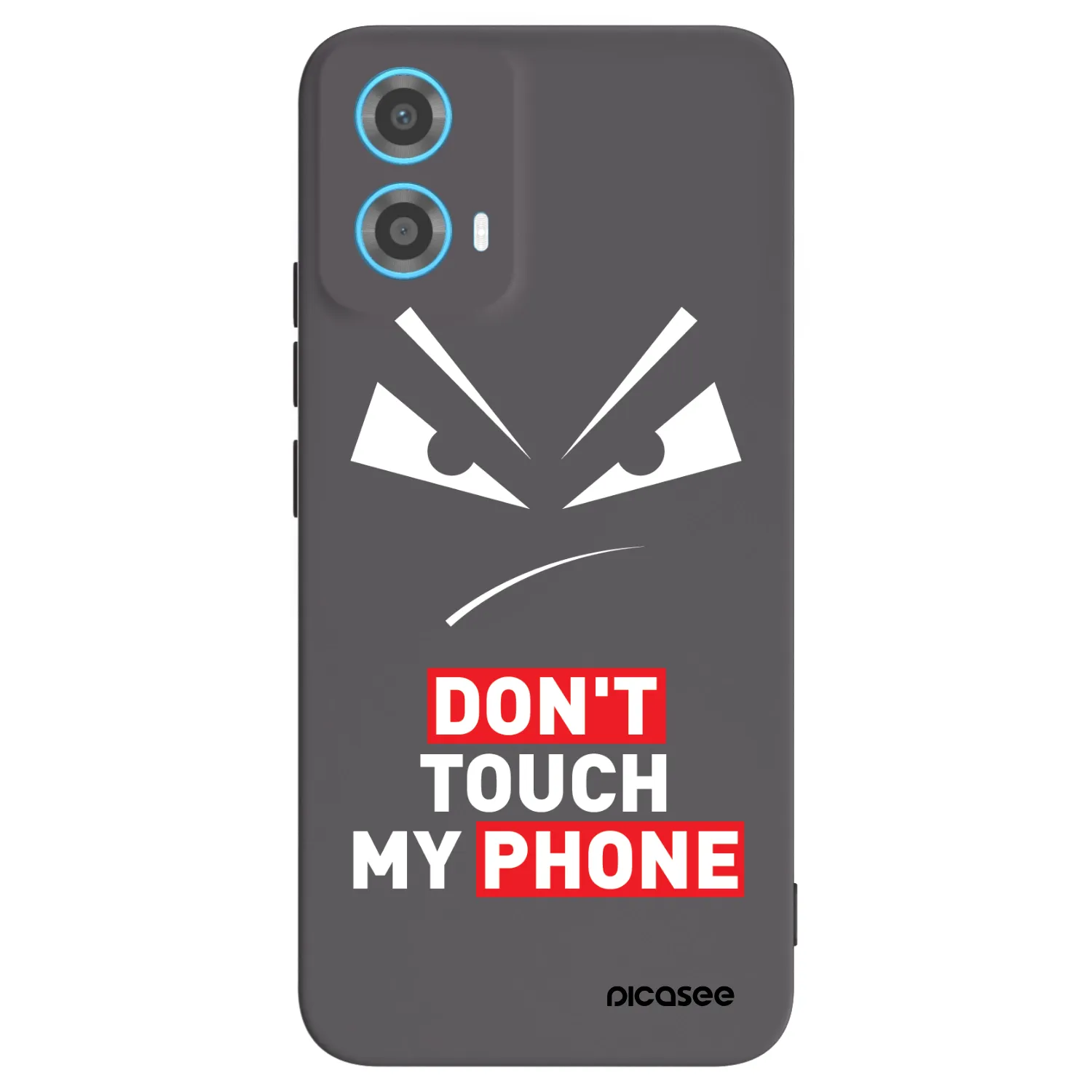 Picasee husă neagră din silicon pentru Motorola Moto G34 5G - Evil Eye - Transparent