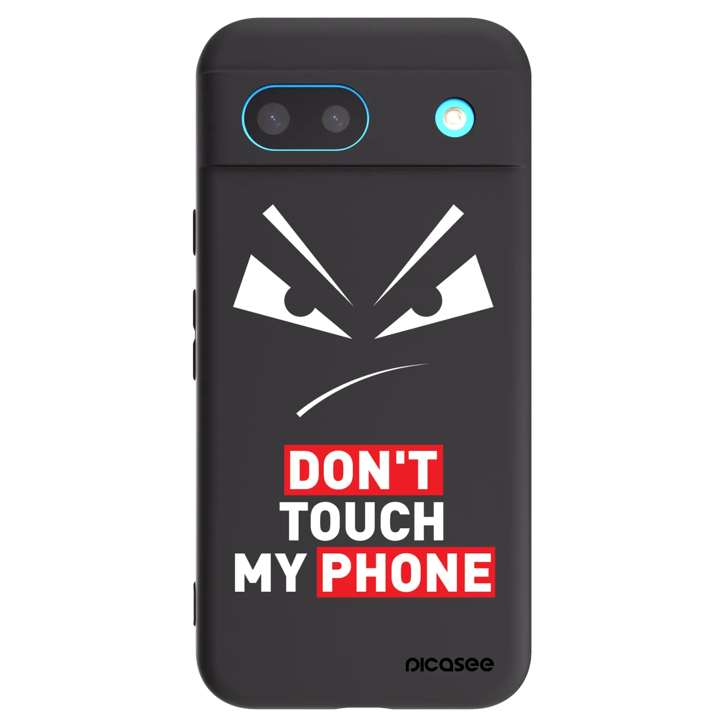 Picasee husă neagră din silicon pentru Google Pixel 8 - Evil Eye - Transparent