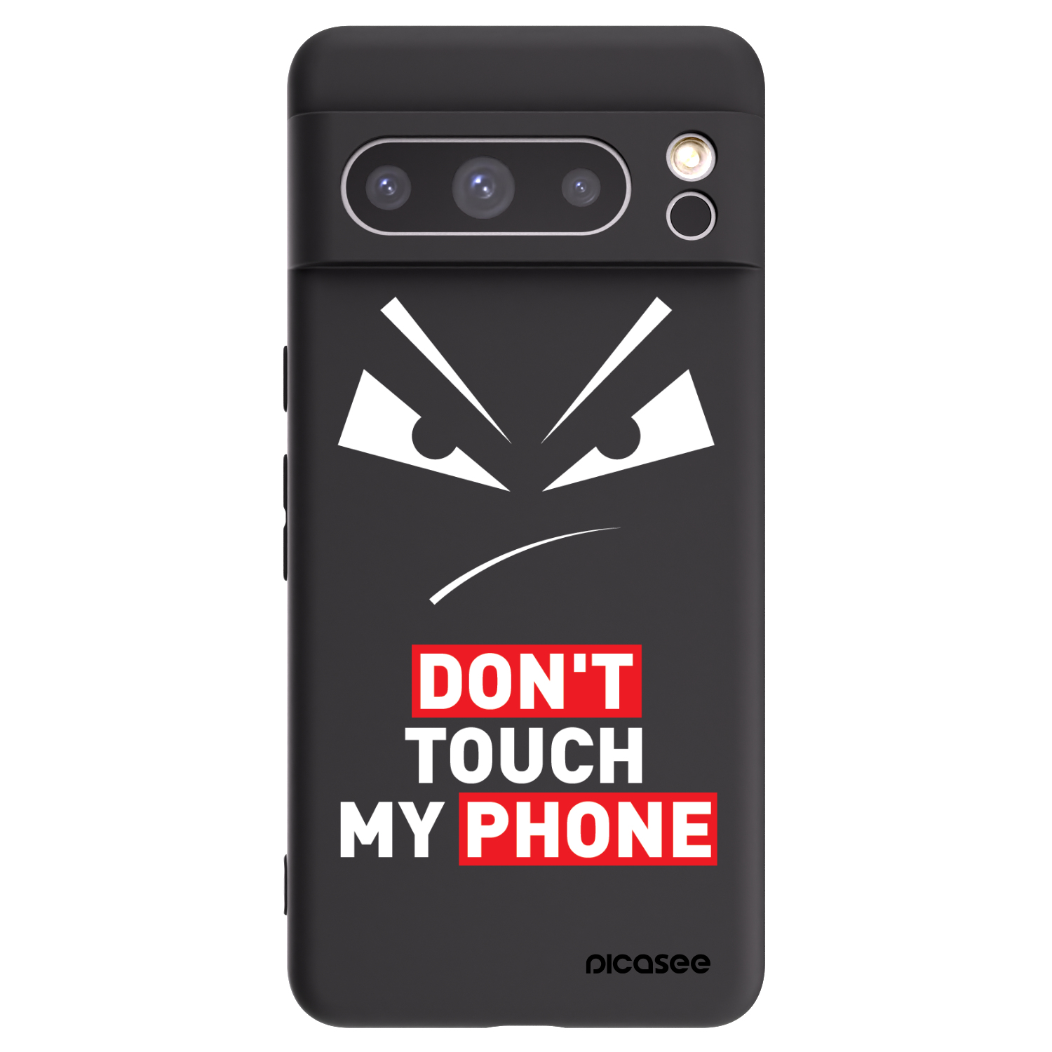 Picasee husă neagră din silicon pentru Google Pixel 8 Pro - Evil Eye - Transparent