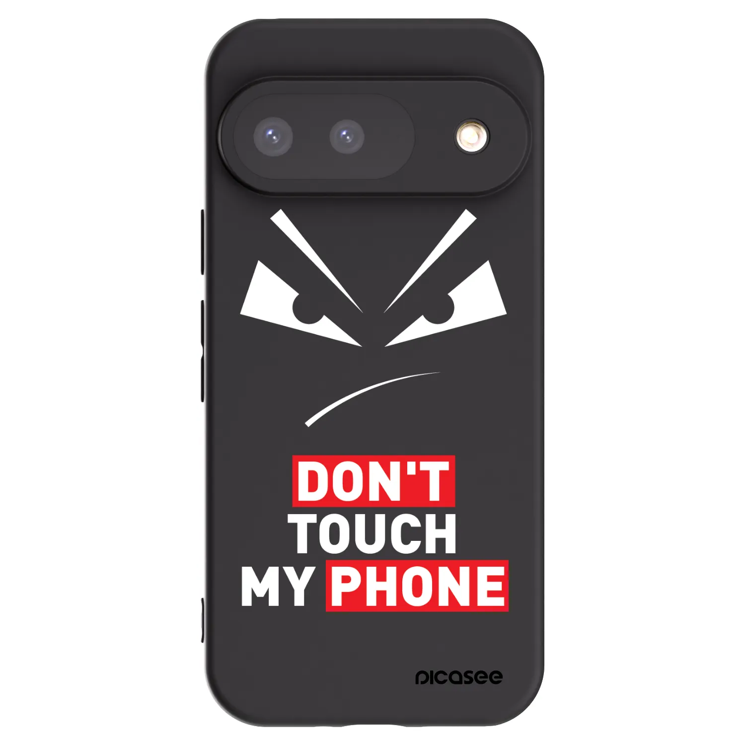 Picasee husă neagră din silicon pentru Google Pixel 9 - Evil Eye - Transparent