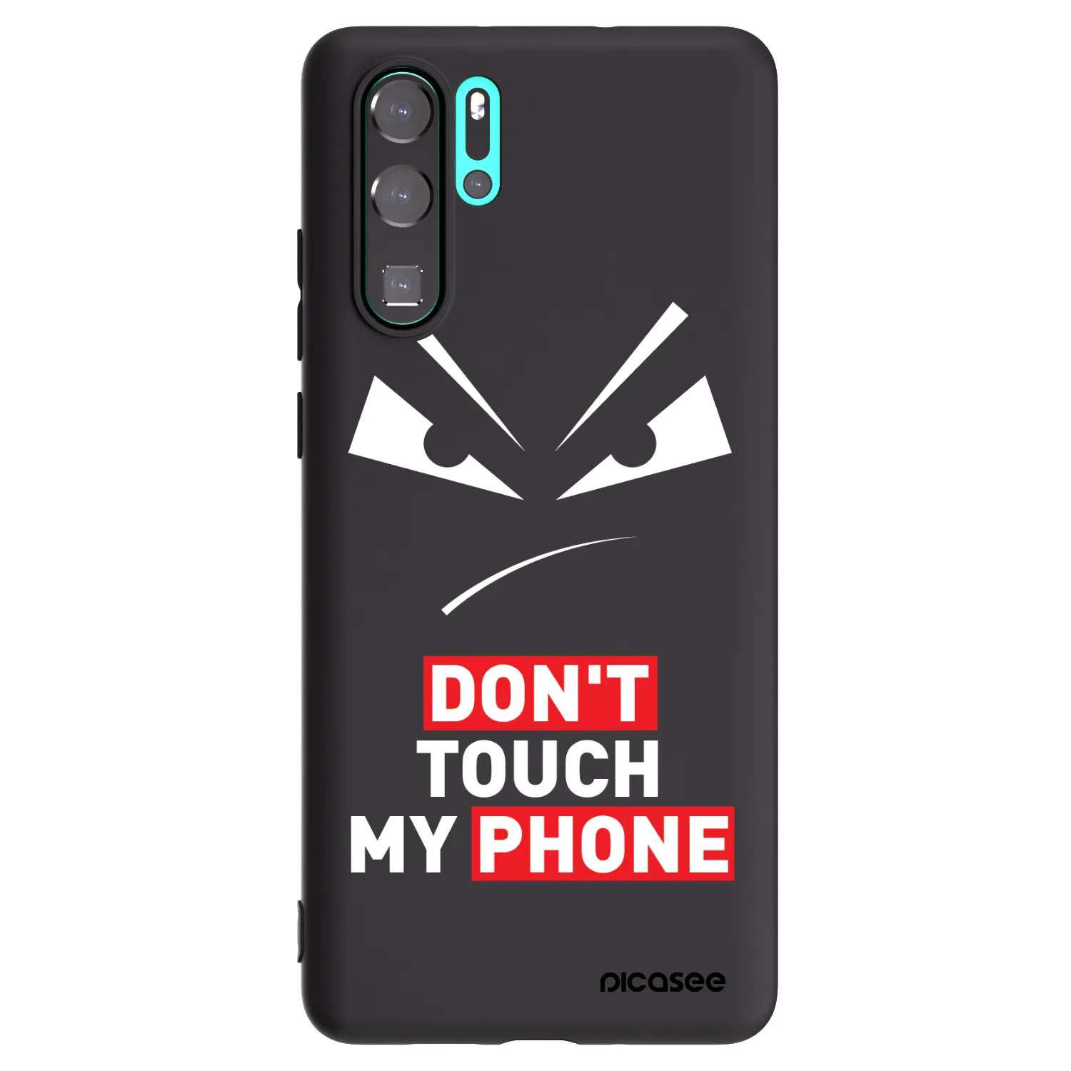 Picasee husă neagră din silicon pentru Huawei P30 Pro - Evil Eye - Transparent