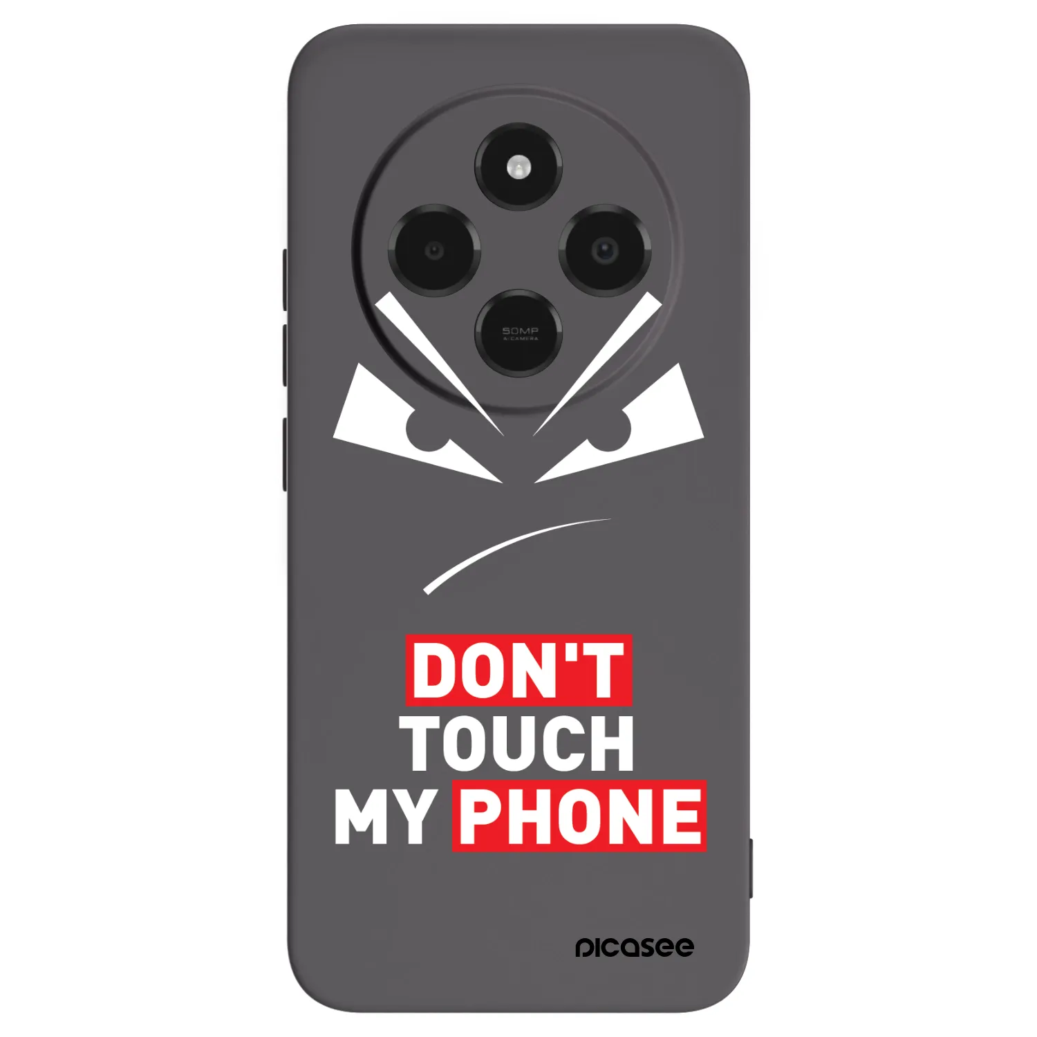 Picasee husă neagră din silicon pentru Xiaomi Poco C75 - Evil Eye - Transparent