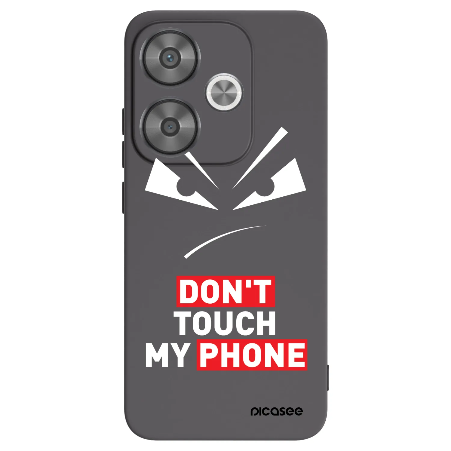 Picasee husă neagră din silicon pentru Xiaomi Poco F6 - Evil Eye - Transparent