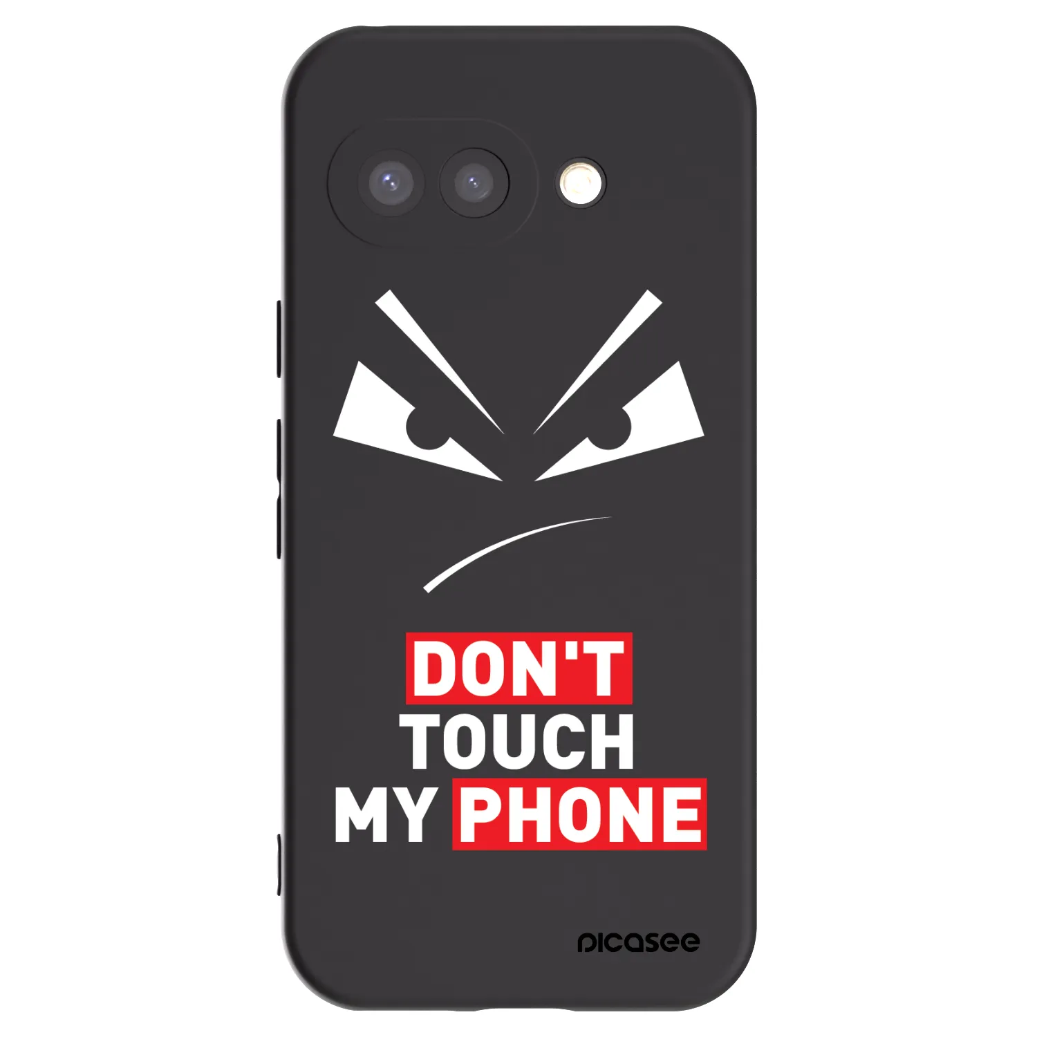 Picasee husă neagră din silicon pentru Google Pixel 9a - Evil Eye - Transparent