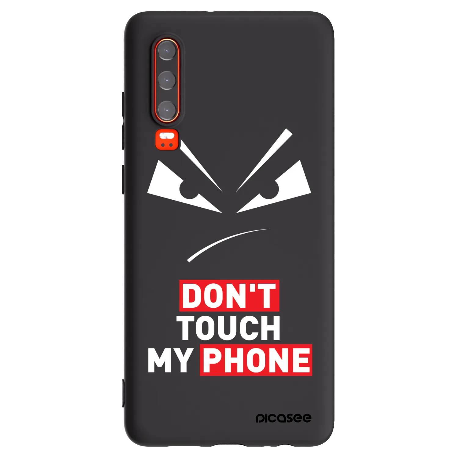 Picasee husă neagră din silicon pentru Huawei P30 - Evil Eye - Transparent