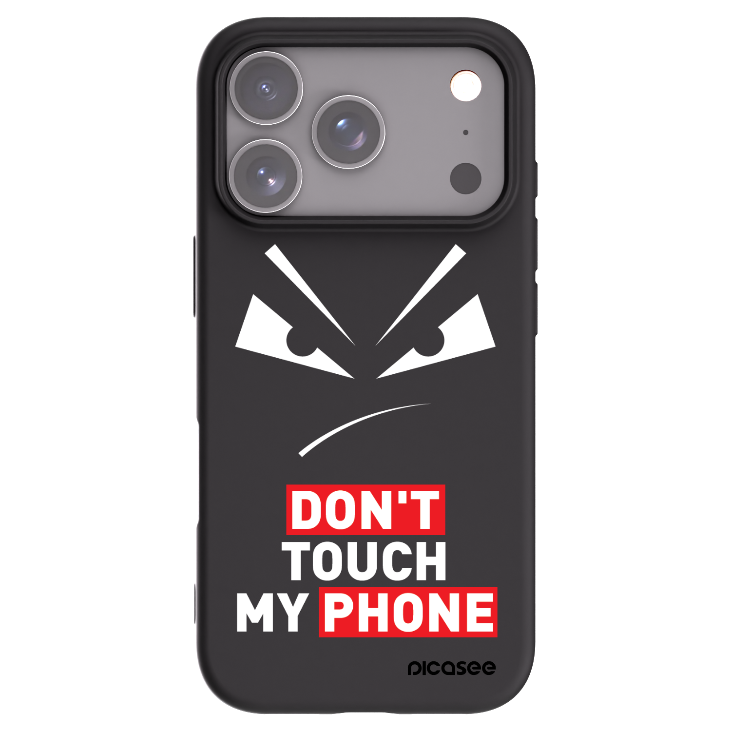 Picasee husă neagră din silicon pentru Apple iPhone 17 Pro - Evil Eye - Transparent