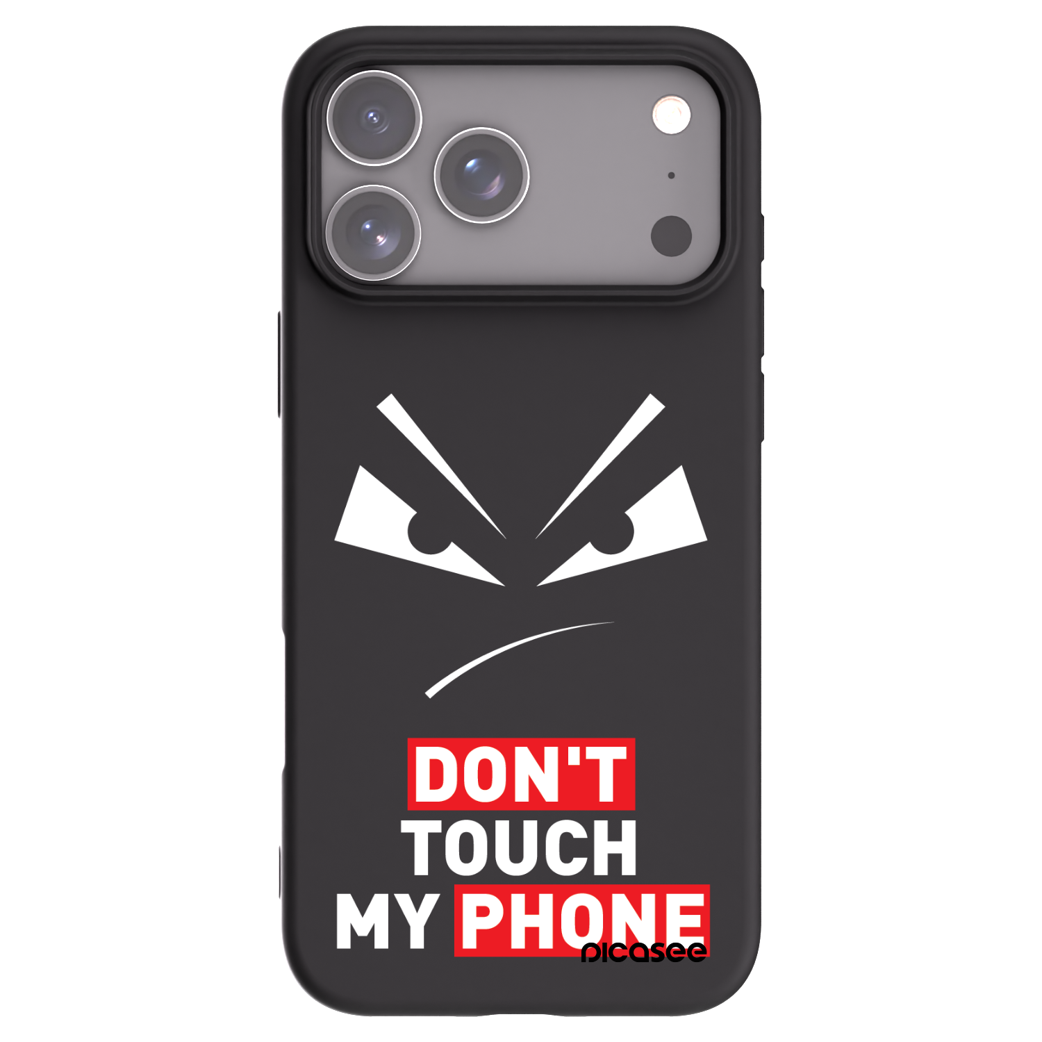 Picasee husă neagră din silicon pentru Apple iPhone 17 Pro Max - Evil Eye - Transparent