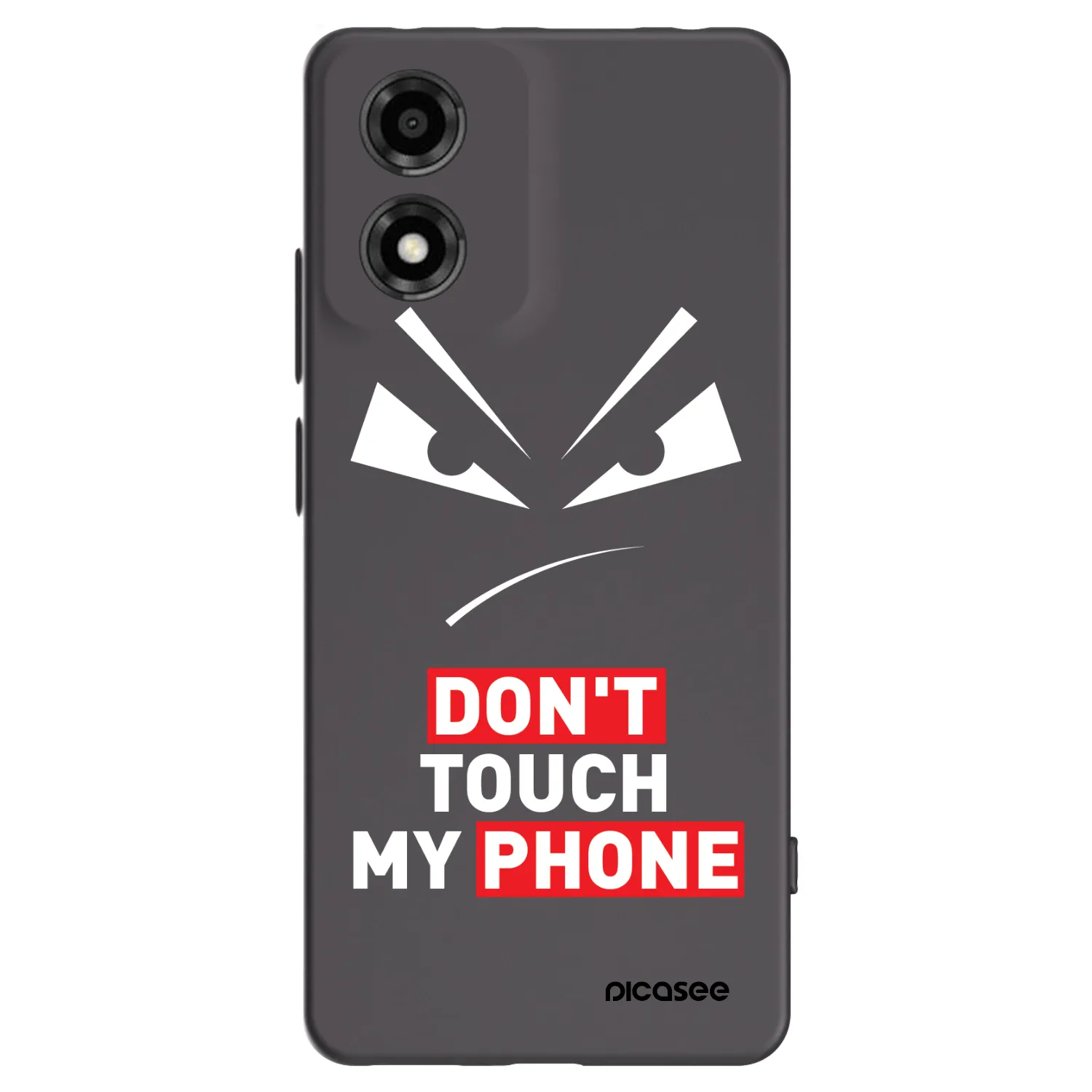 Picasee husă neagră din silicon pentru Motorola Moto E14 - Evil Eye - Transparent