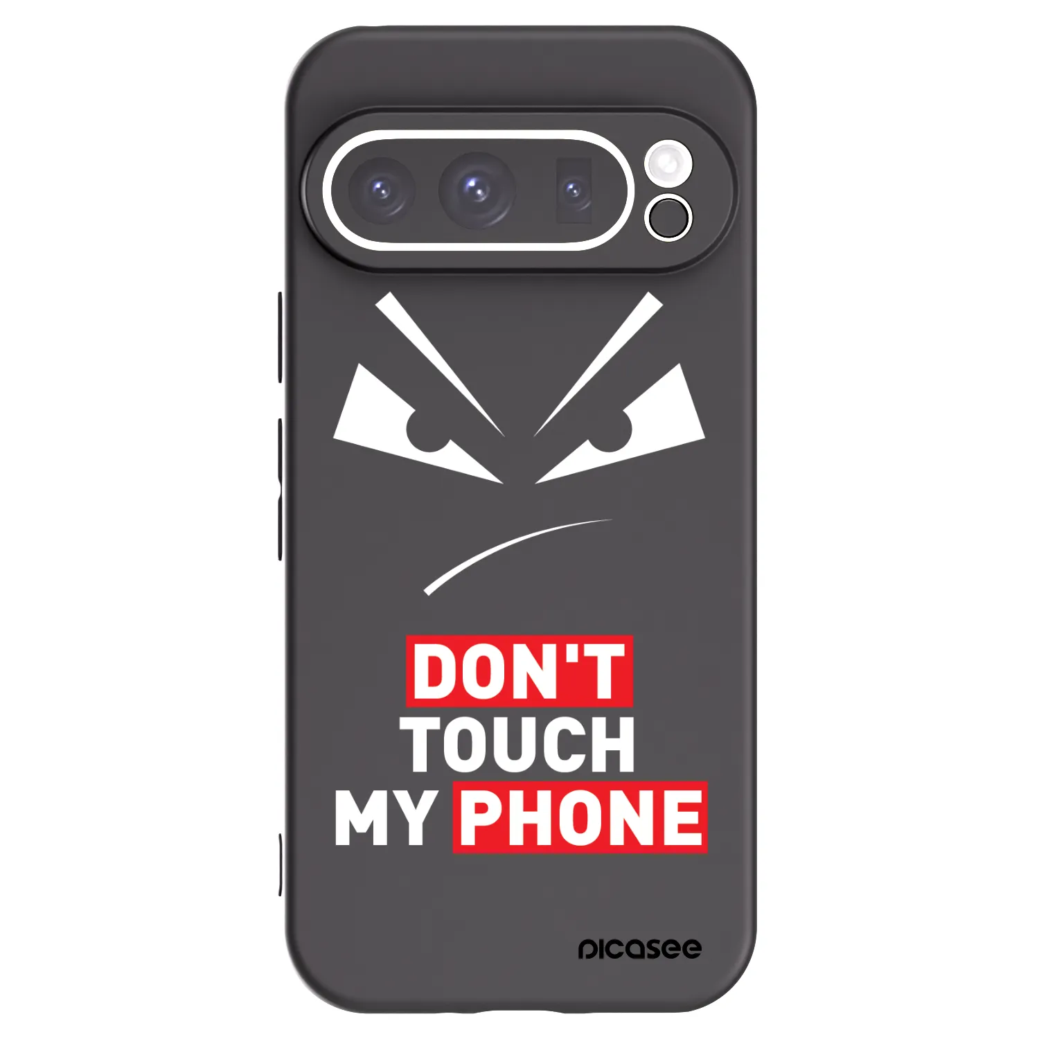 Picasee husă neagră din silicon pentru Google Pixel 9 Pro XL - Evil Eye - Transparent