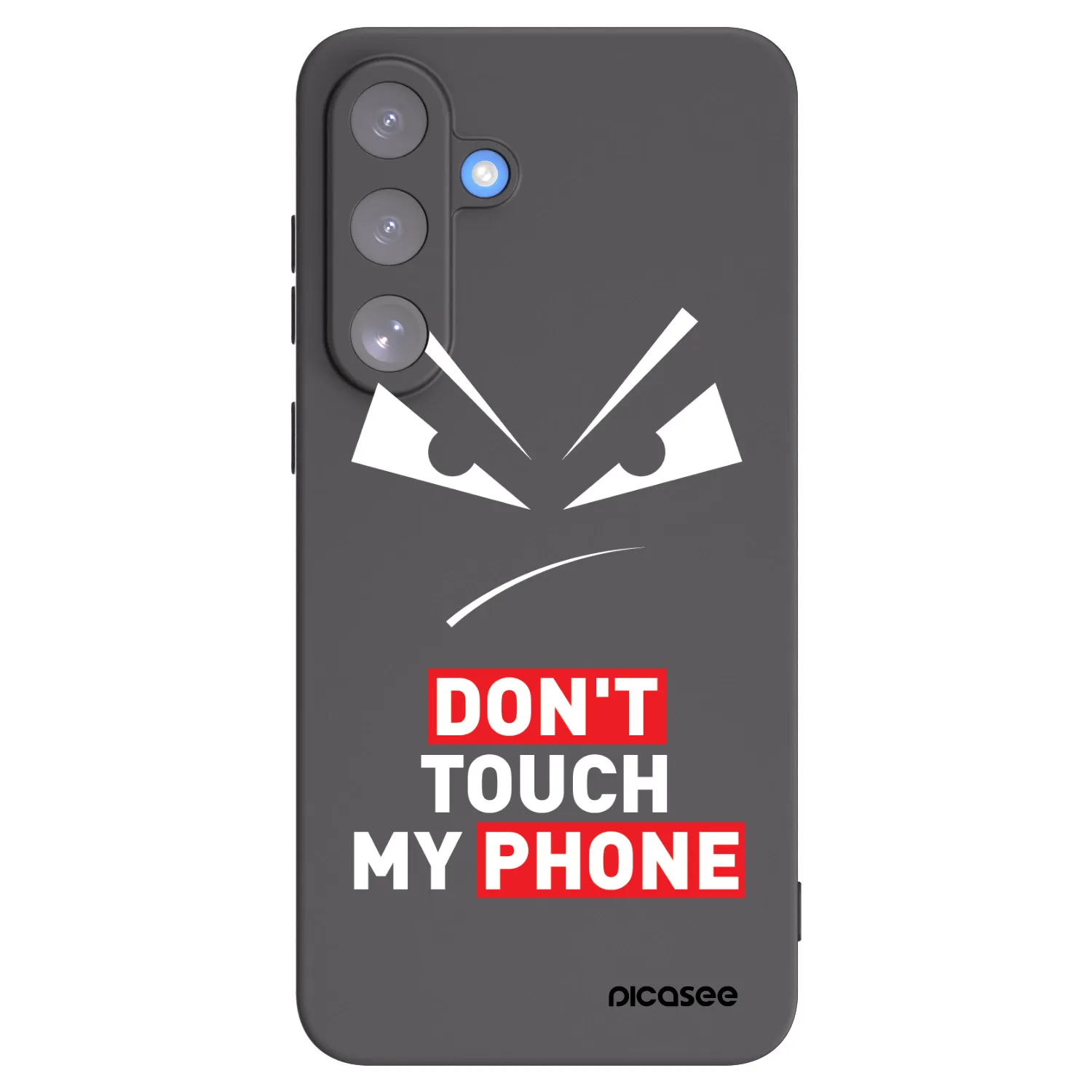 Picasee husă neagră din silicon pentru Samsung Galaxy S25 FE 5G - Evil Eye - Transparent