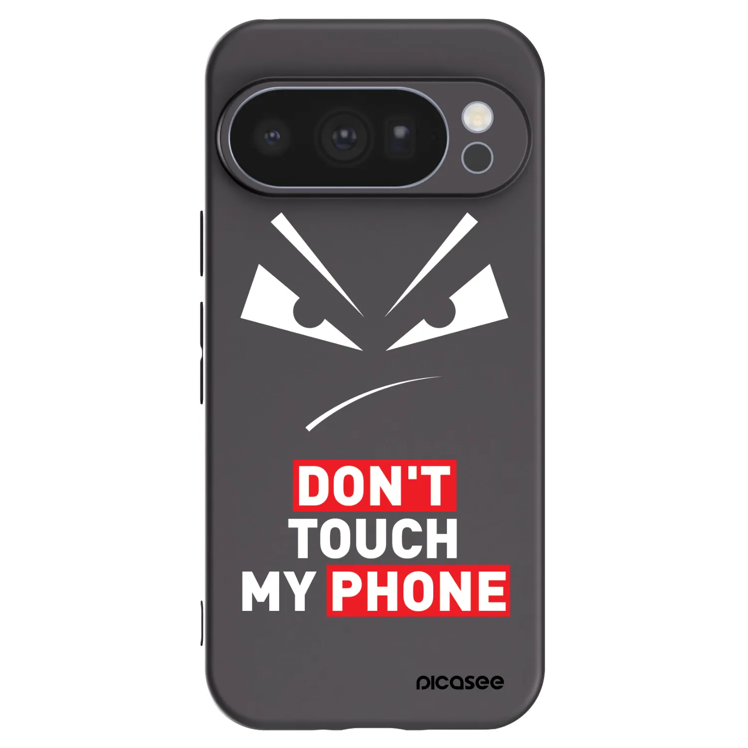 Picasee husă neagră din silicon pentru Google Pixel 10 Pro - Evil Eye - Transparent