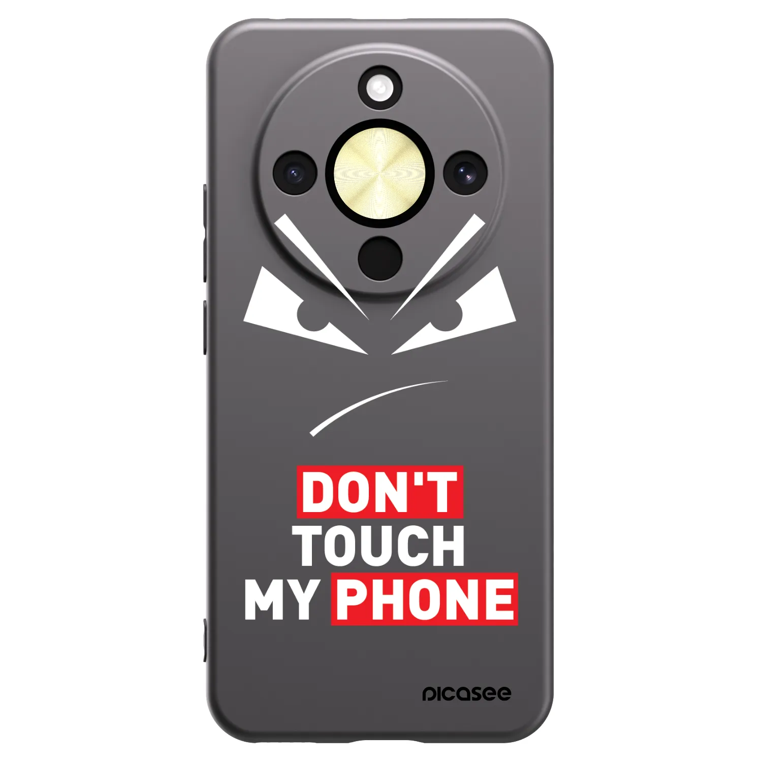 Picasee husă neagră din silicon pentru Honor Magic8 Lite 5G - Evil Eye - Transparent